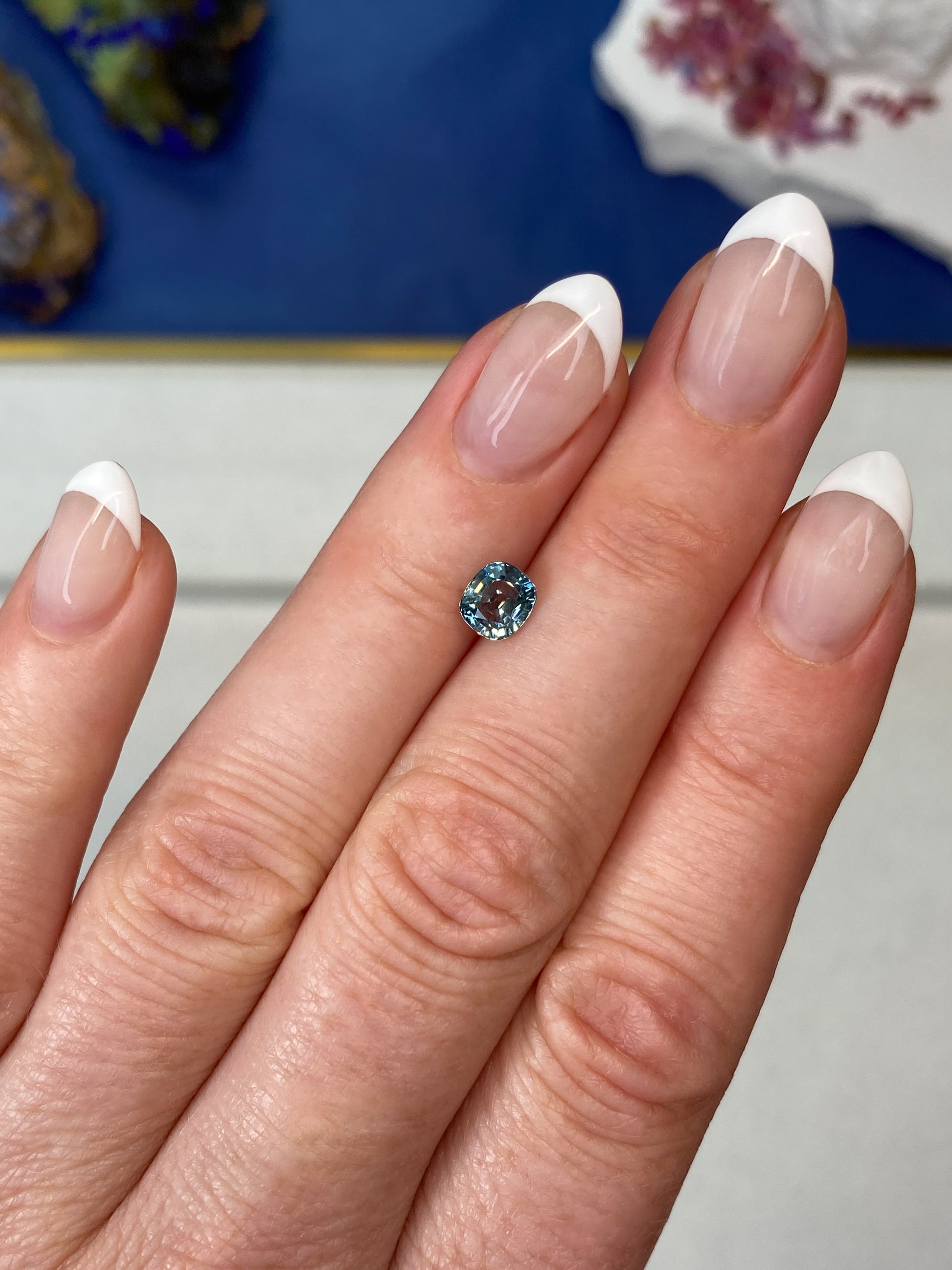 1.03ct Montana Sapphire Cushion Cut