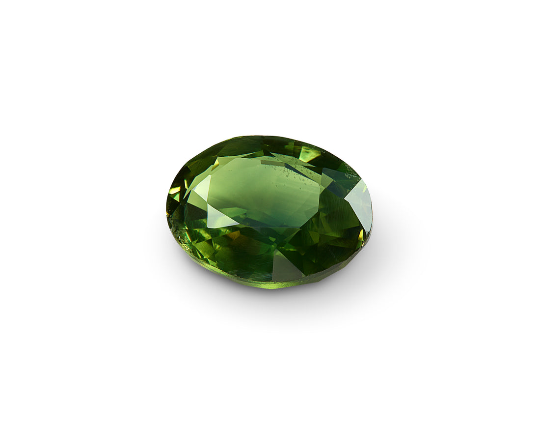 1.03ct Green Sapphire Oval Cut Australia Origin