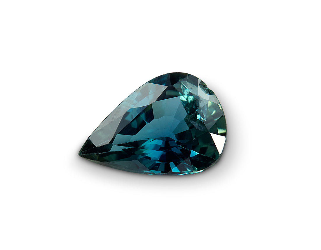 1.03ct Teal Sapphire Pear Shape