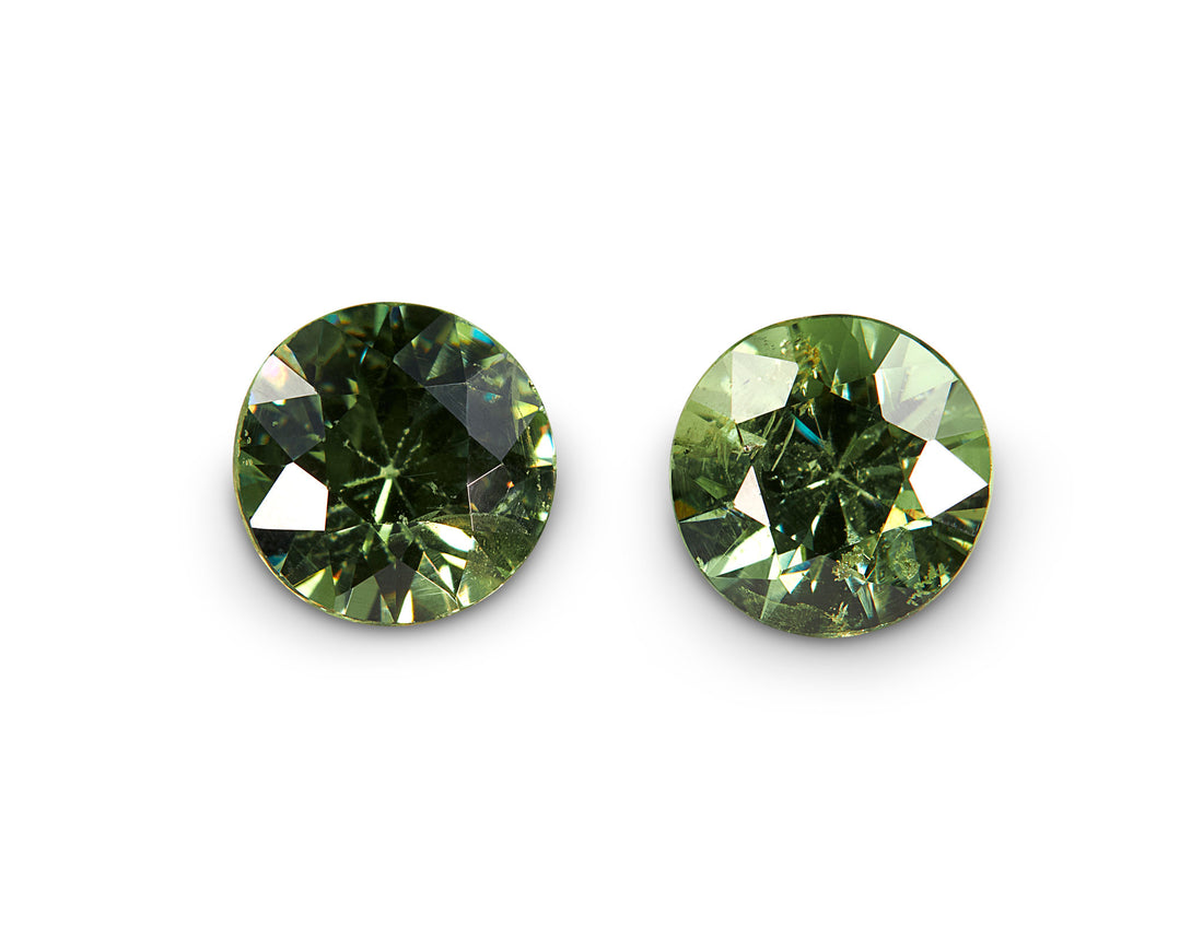 1.12ct Demantoid Garnet Pair - The Sapphire Merchant