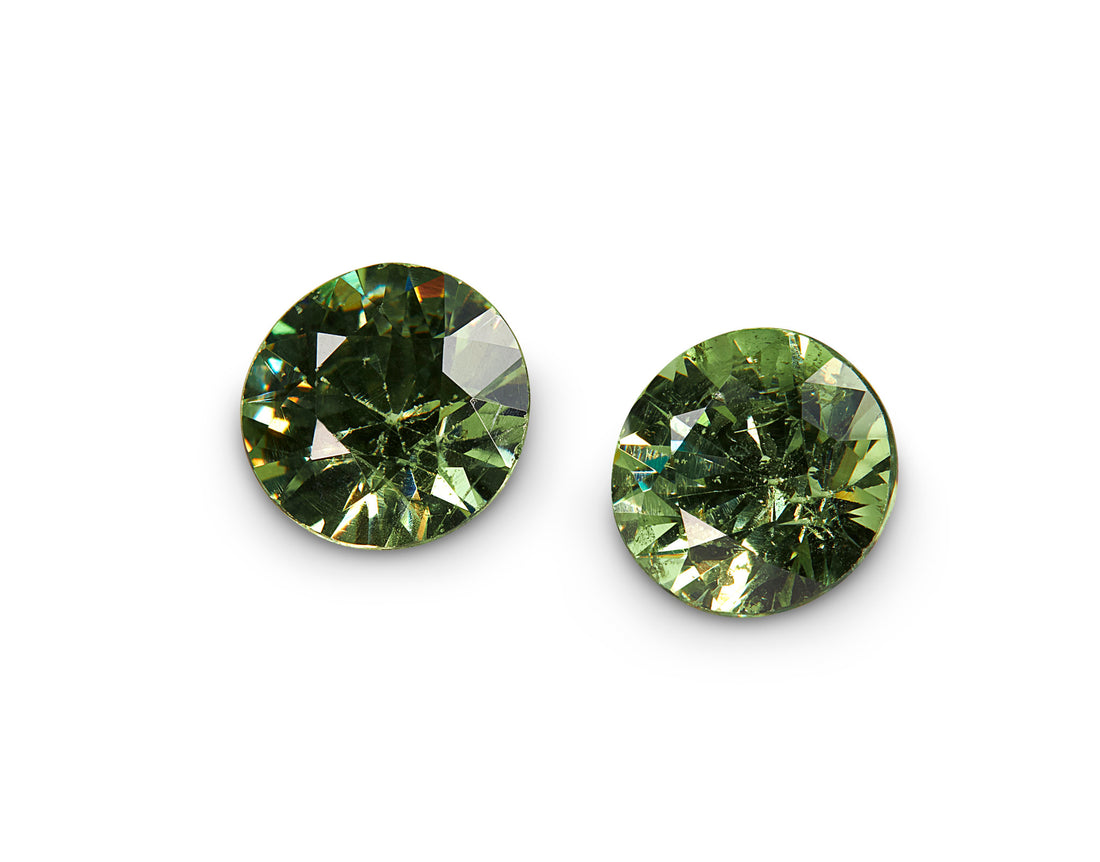 1.12ct Demantoid Garnet Pair - The Sapphire Merchant