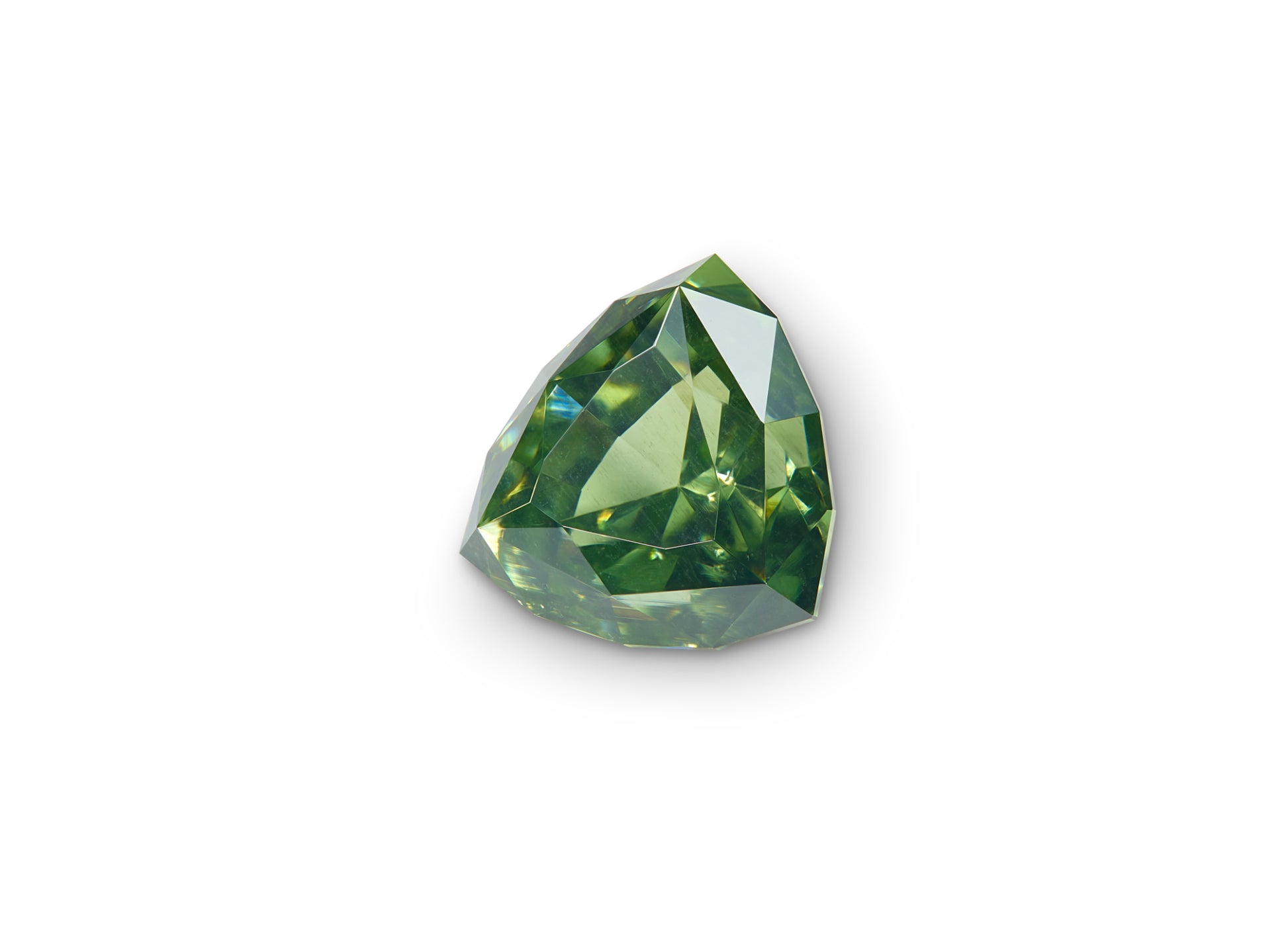 1.21ct Green Zircon Trillion Cut