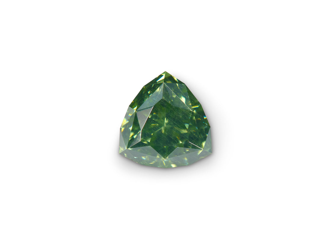 1.21ct Green Zircon Trillion Cut