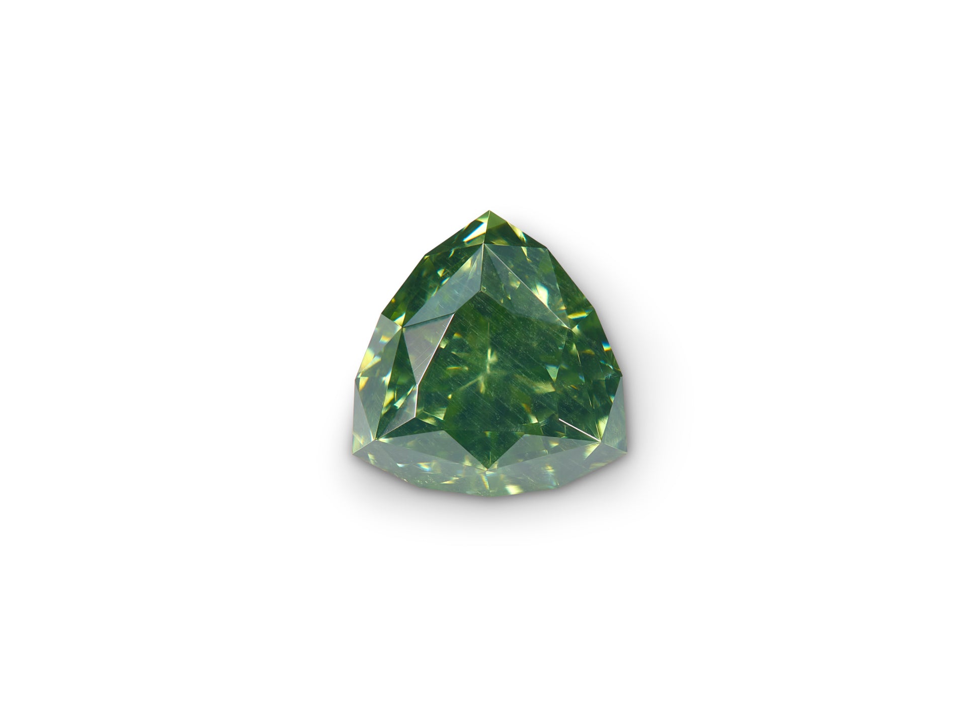 1.21ct Green Zircon Trillion Cut