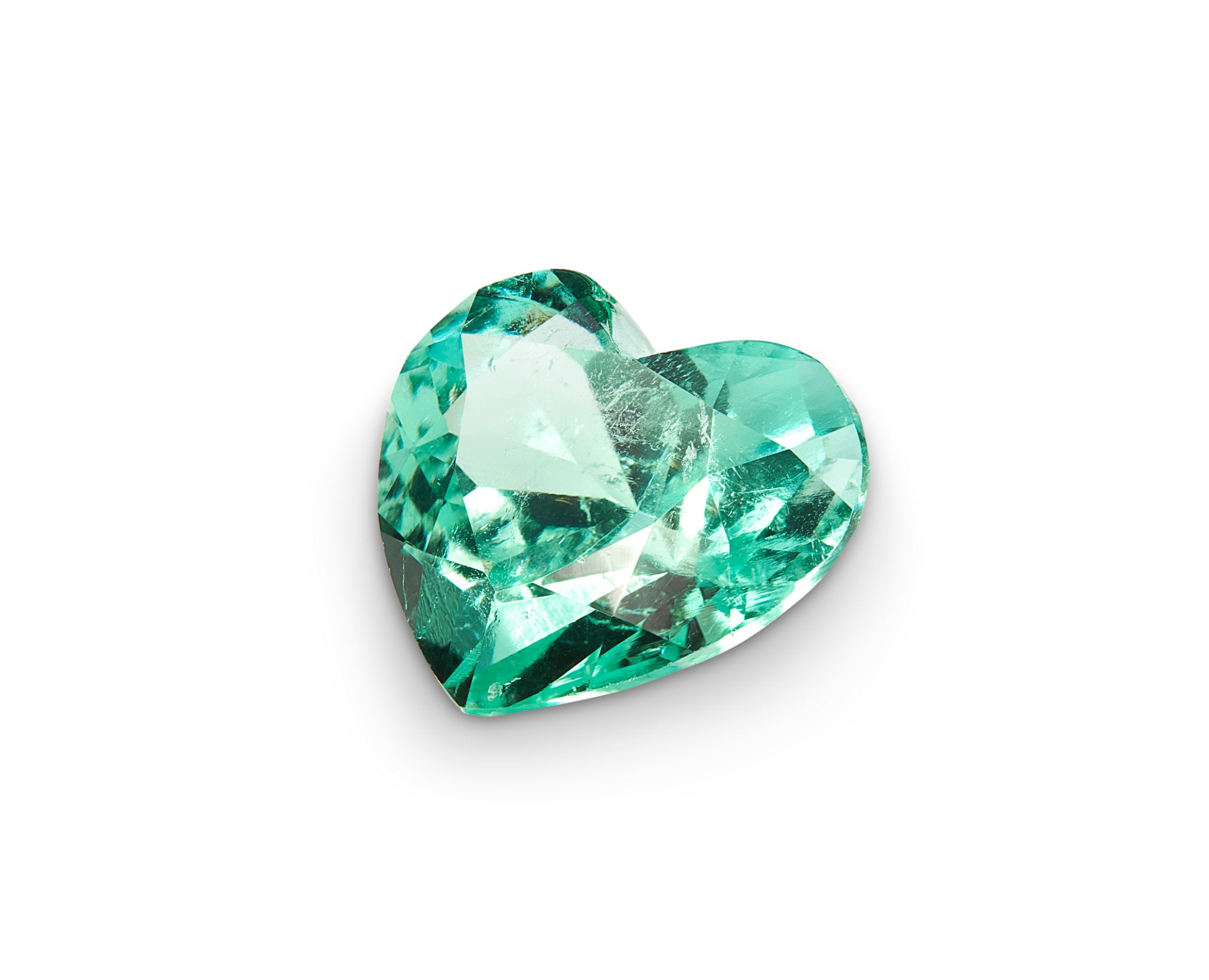 1.22ct Colombian Emerald Heart Shape