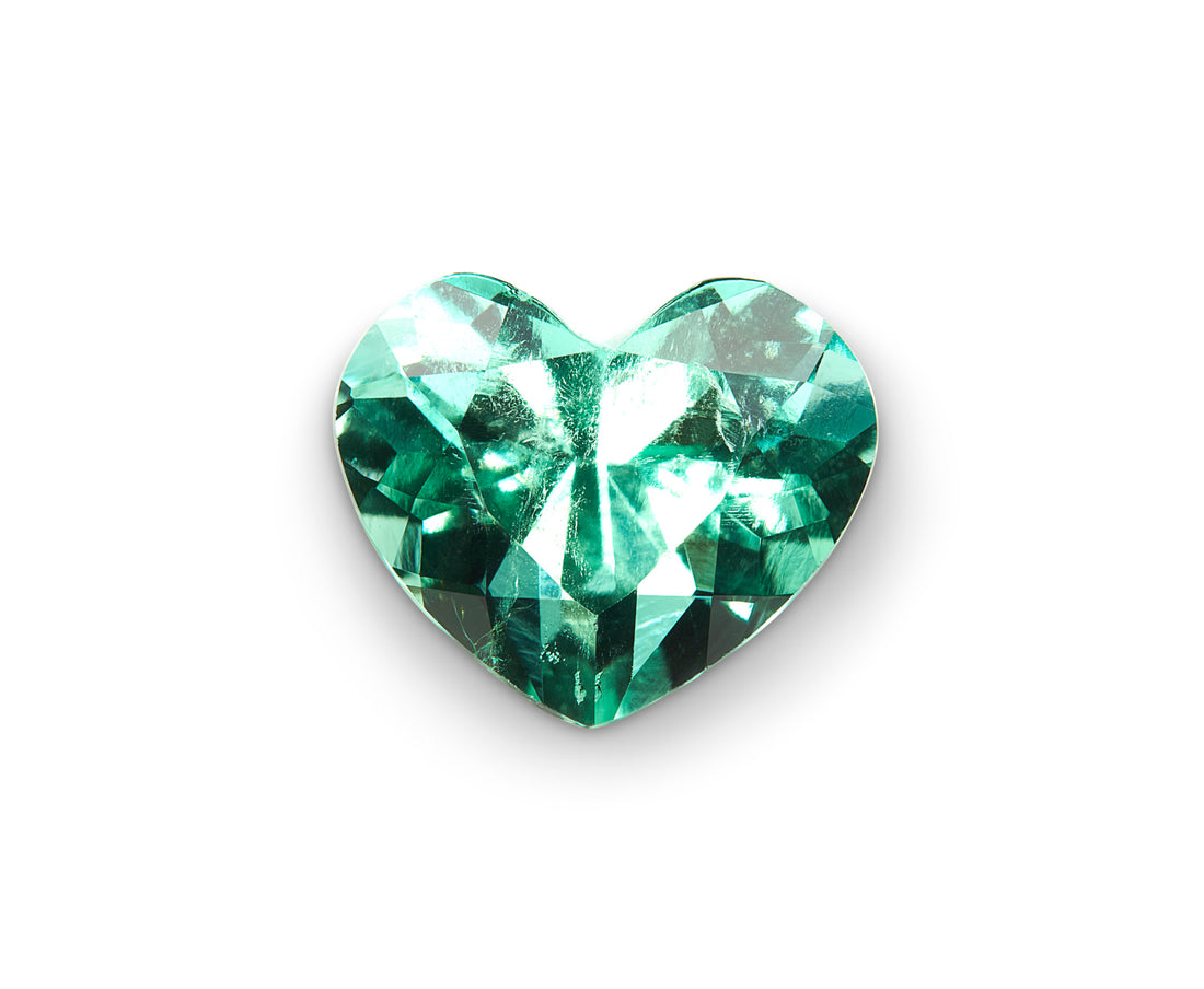 1.22ct Colombian Emerald Heart Shape