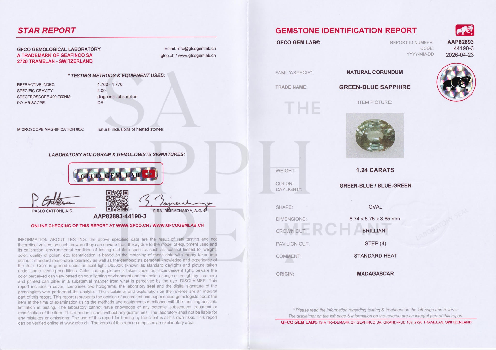 1.24ctgreensapphire