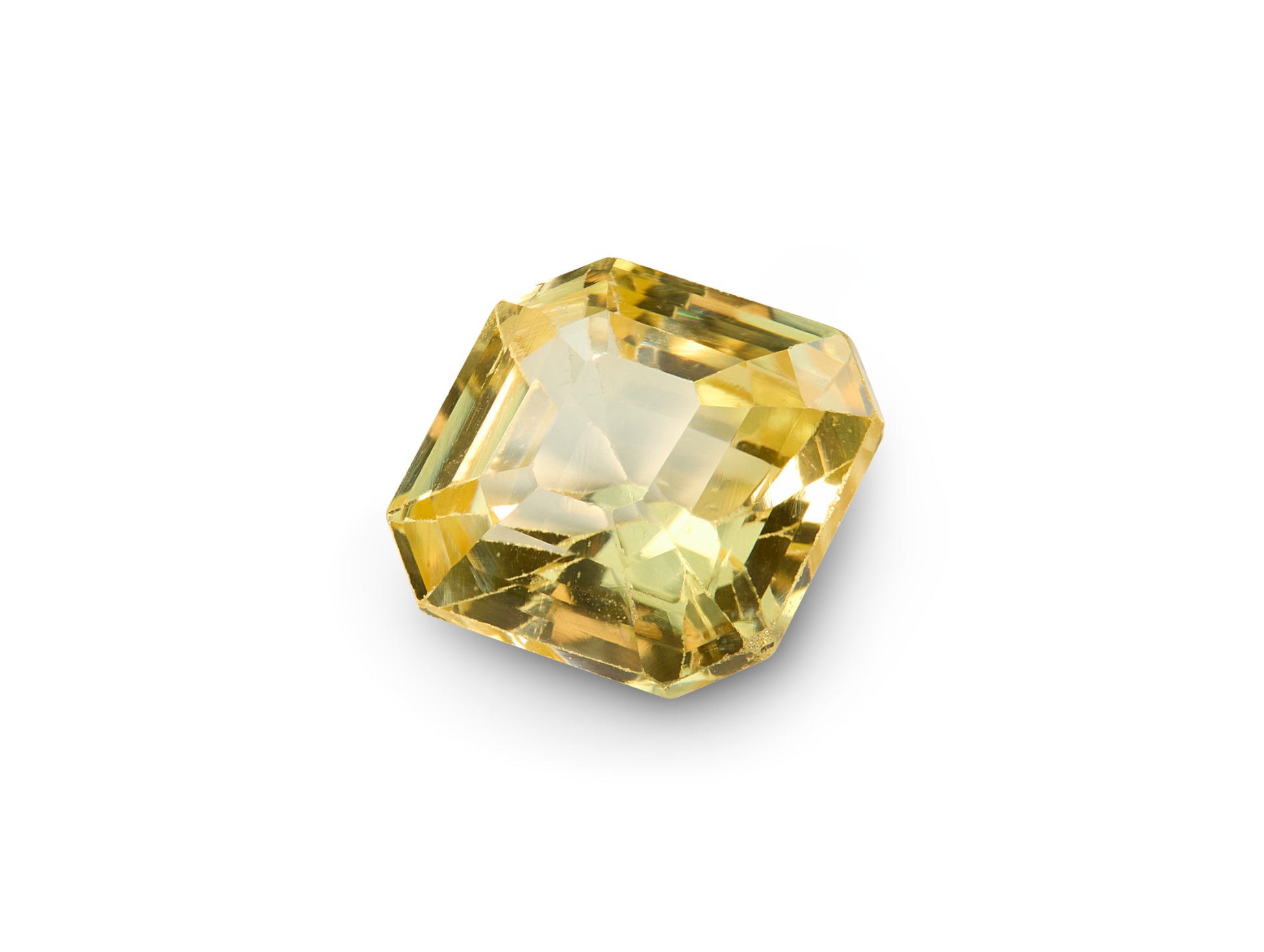 1.25ct Yellow Sapphire Emerald Cut Madagascar Origin