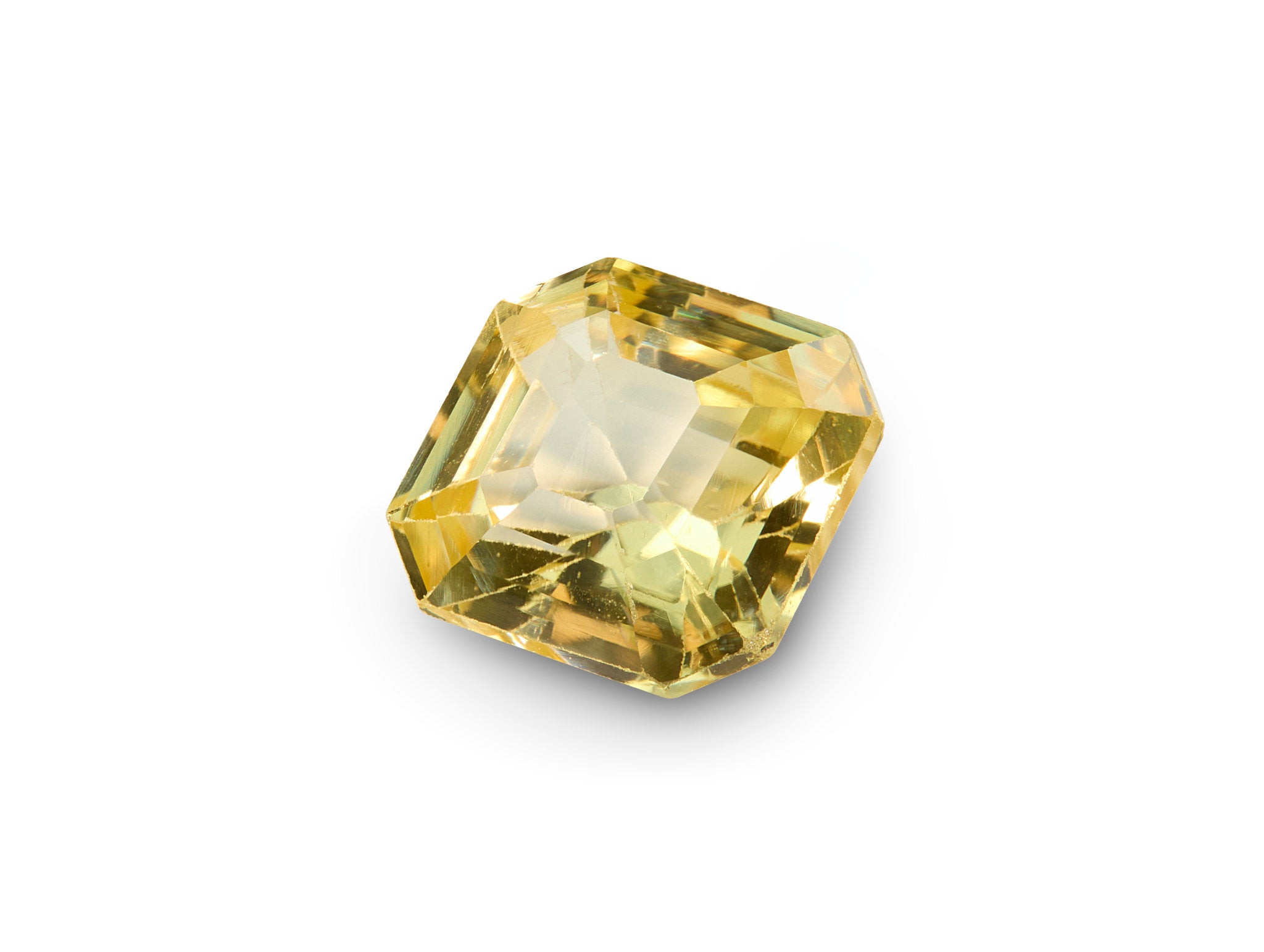 1.25ct Yellow Sapphire Emerald Cut Madagascar Origin