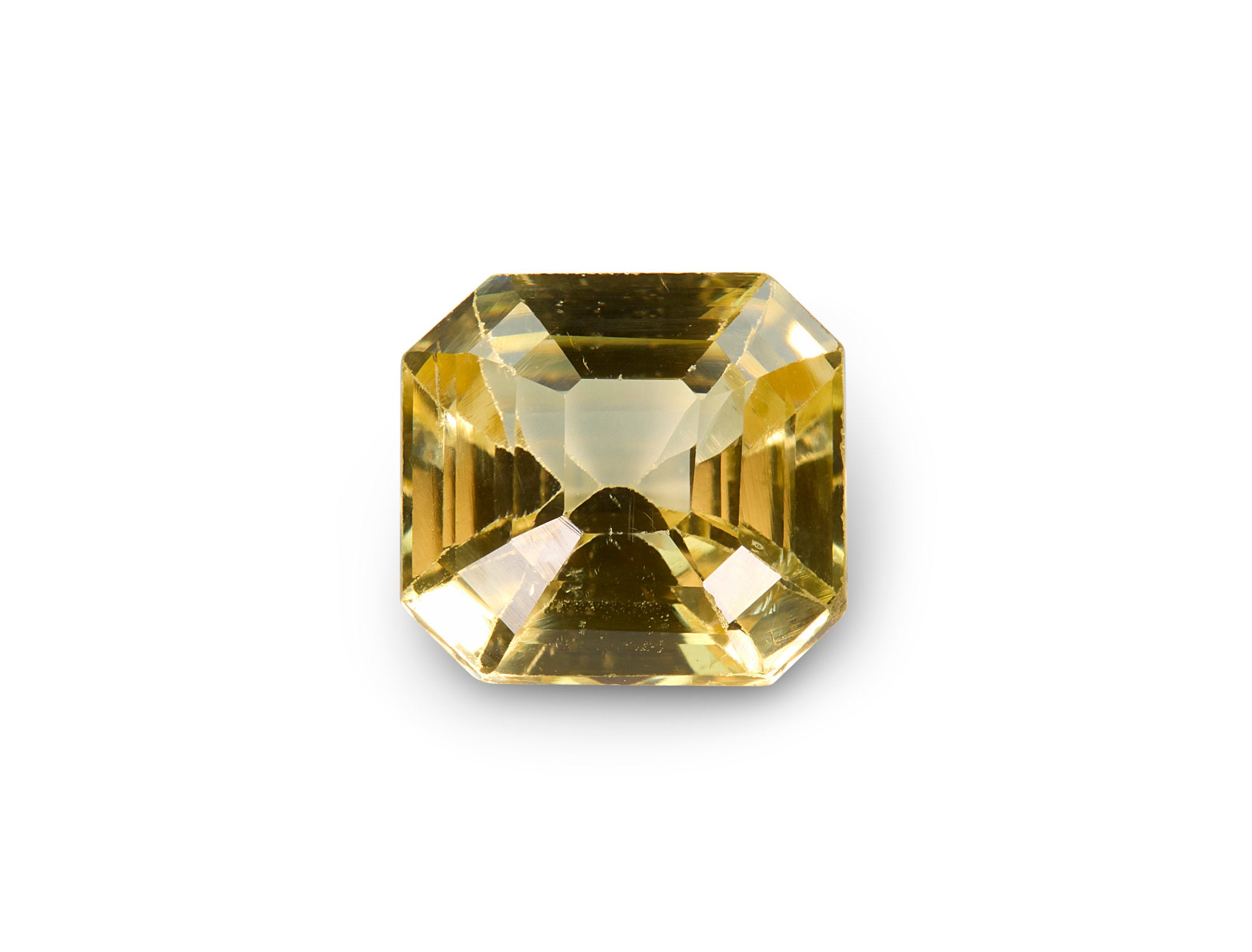 1.25ct Yellow Sapphire Emerald Cut Madagascar Origin