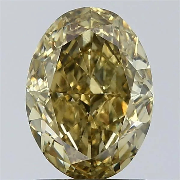 1.27ct Oval Lab Grown Diamond (Colour Fancy Intense Yellow, Clarity VVS2, IGI Certified)
