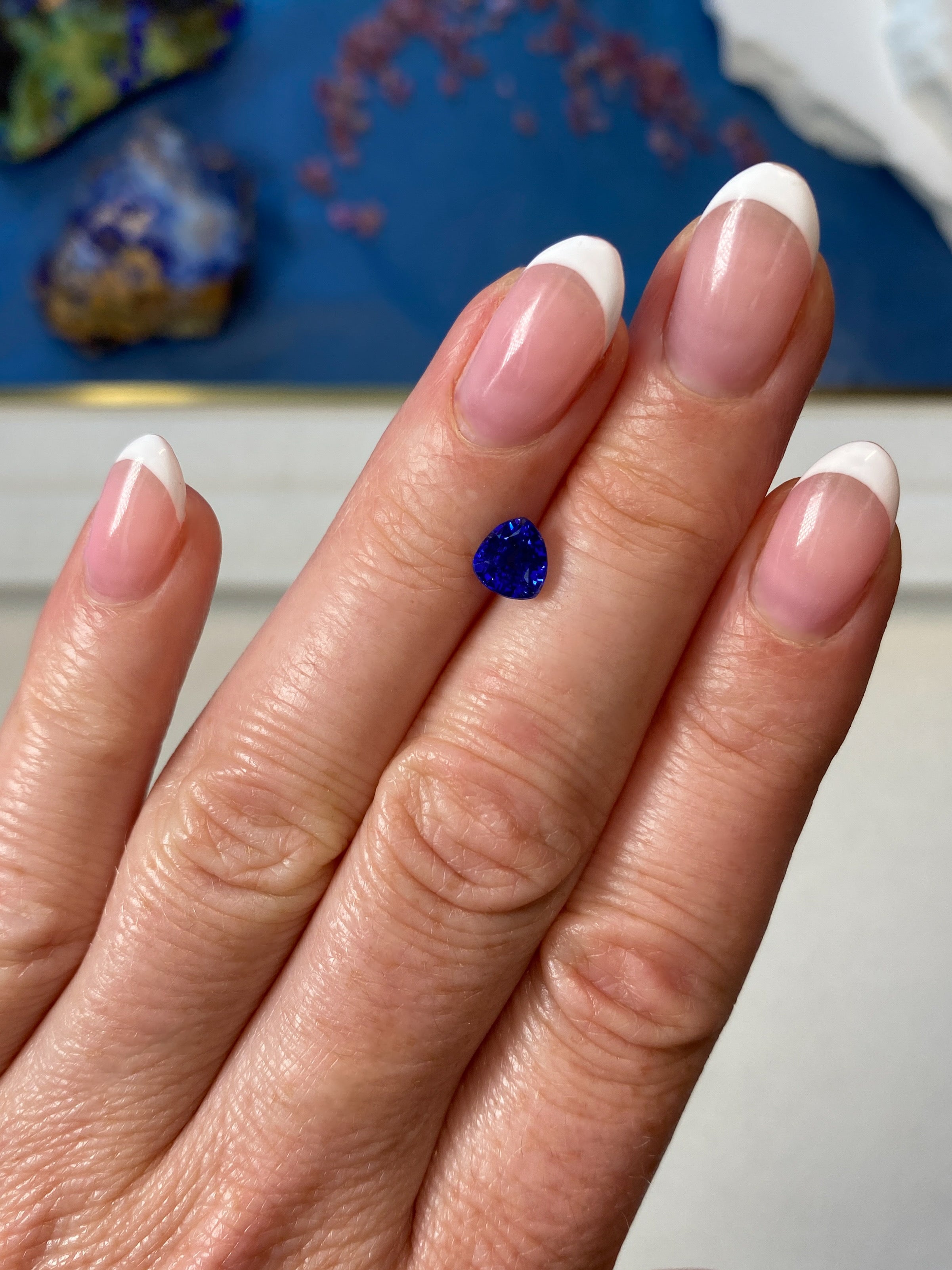 1.27ct Royal Blue Sapphire Trillion