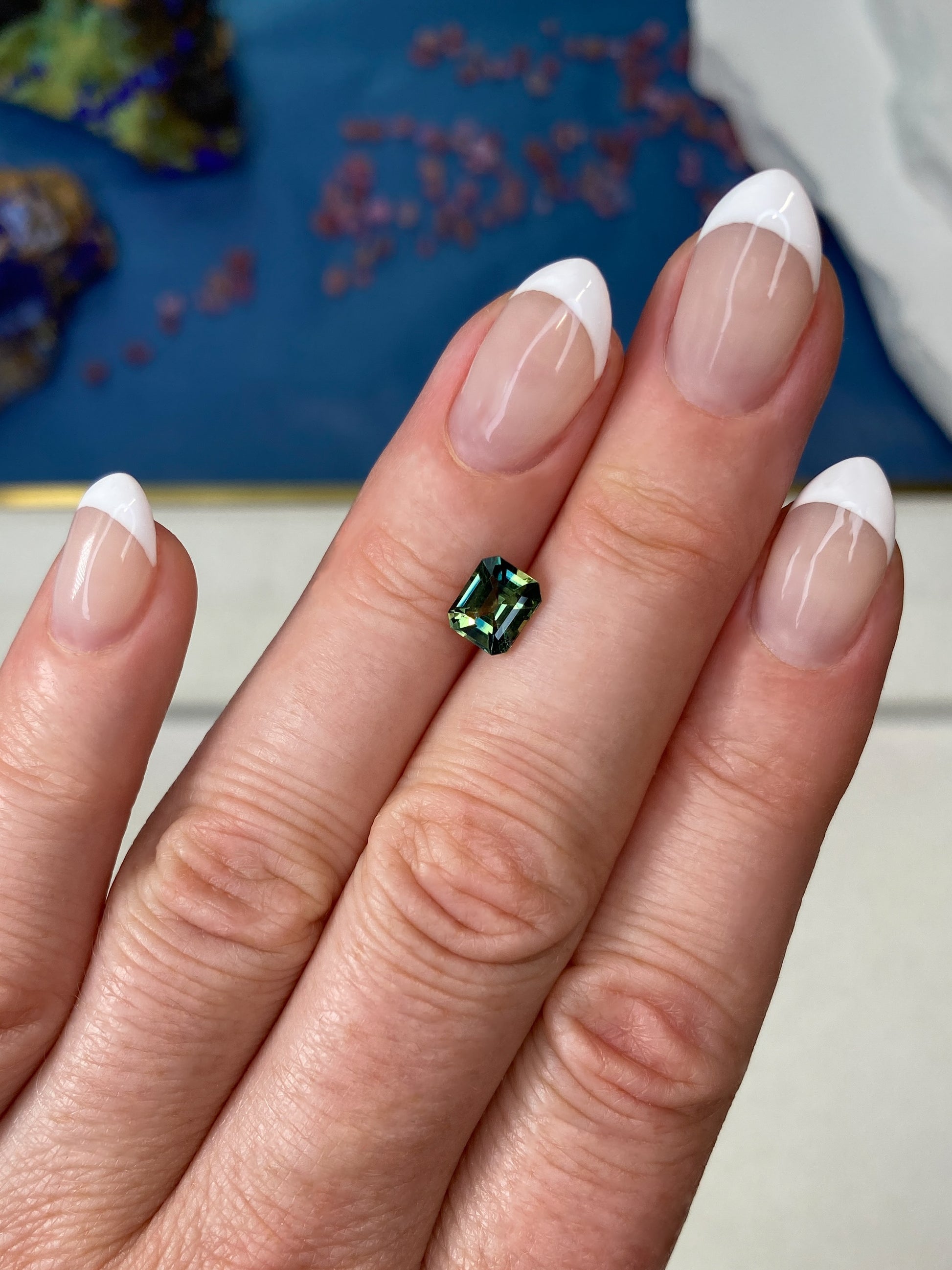 1.31ct Parti Sapphire Emerald Cut