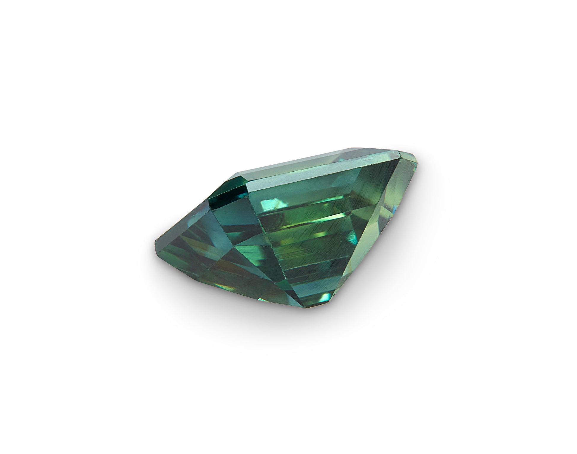 1.31ct Green Sapphire Emerald Cut