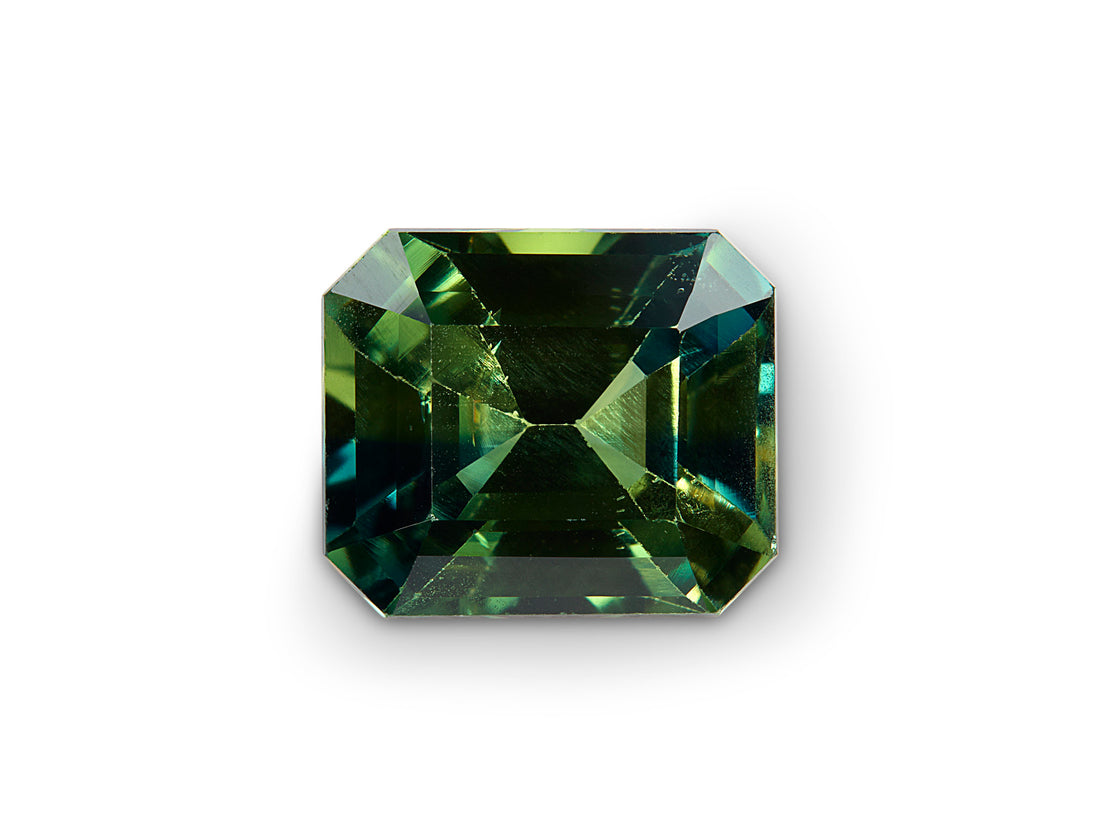 1.31ct Green Sapphire Emerald Cut