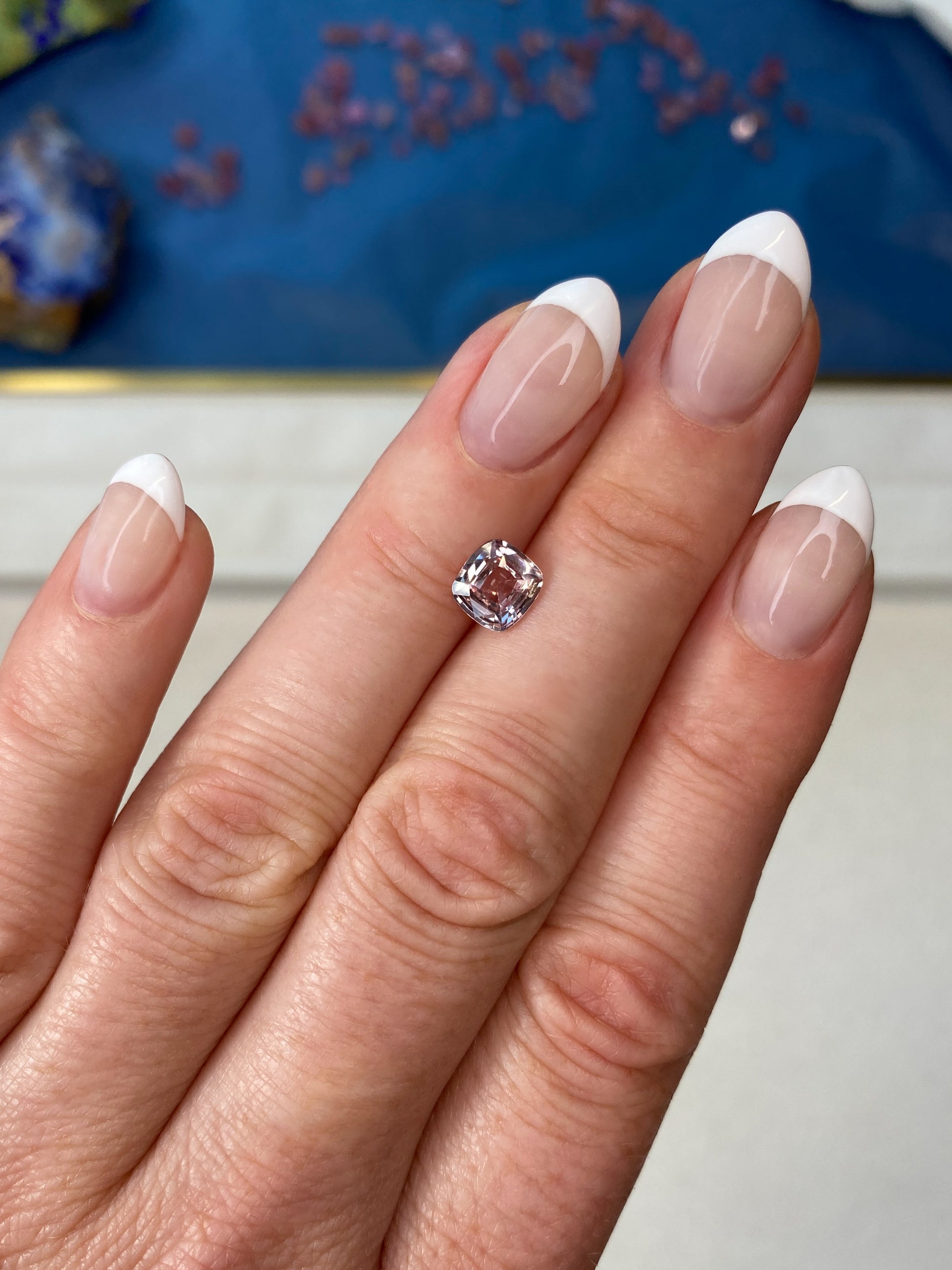 1.34ct Padparadscha Sapphire Cushion Cut