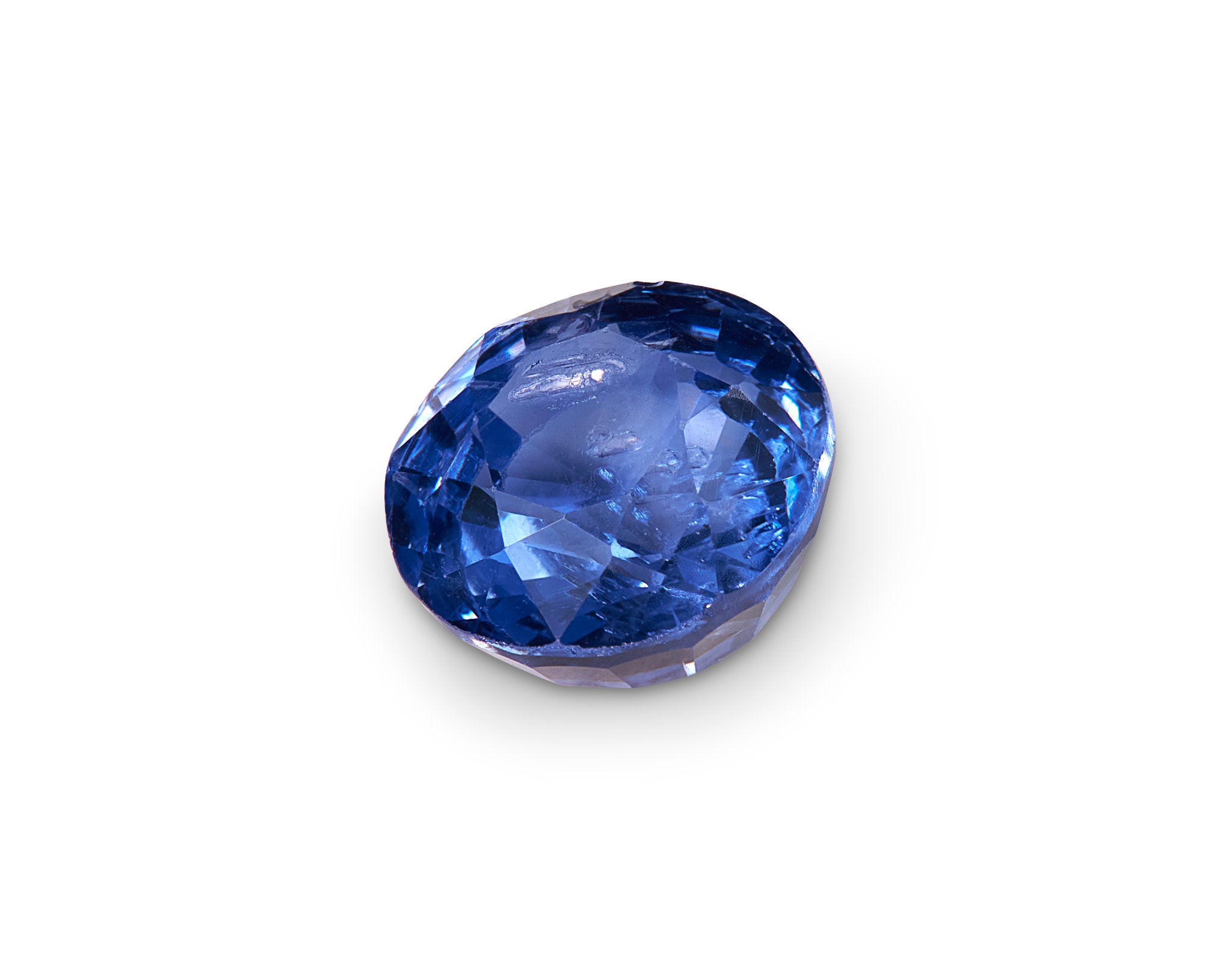 1.41ct Cornflower Blue Sapphire Oval Cut Sri Lanka Origin