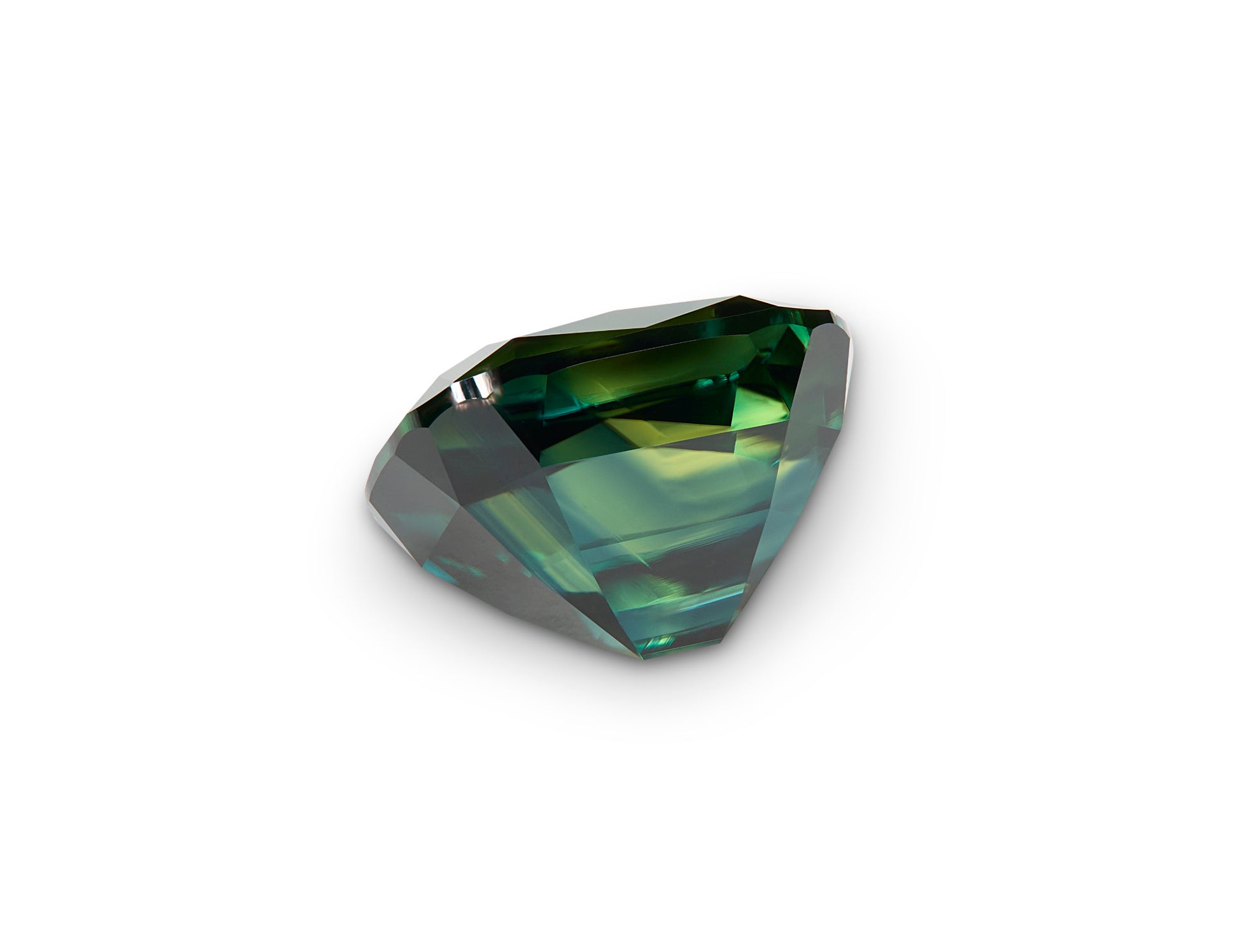 1.48ct Green-BLUE Teal Sapphire Cushion Cut Australia Origin