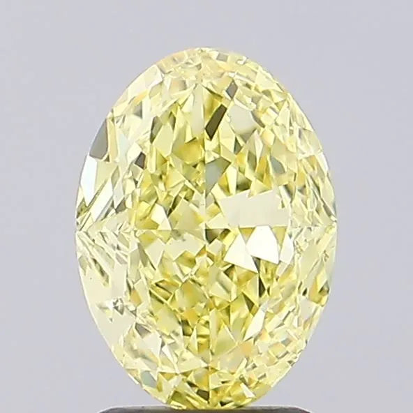 1.50ct Oval Lab Grown Diamond (Colour Fancy Intense Yellow, Clarity VS1, IGI Certified)