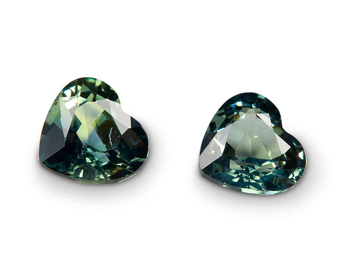 1.50ct Parti Sapphire Pair - The Sapphire Merchant