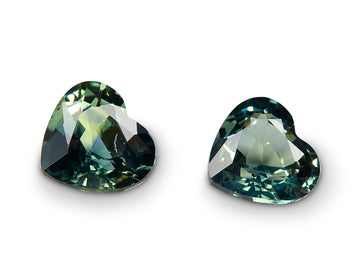 1.50ct Parti Sapphire Pair - The Sapphire Merchant