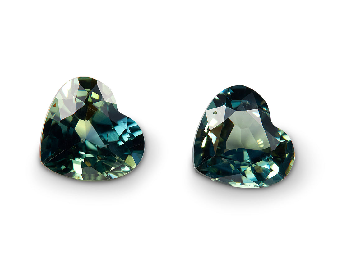 1.50ct Parti Sapphire Pair - The Sapphire Merchant