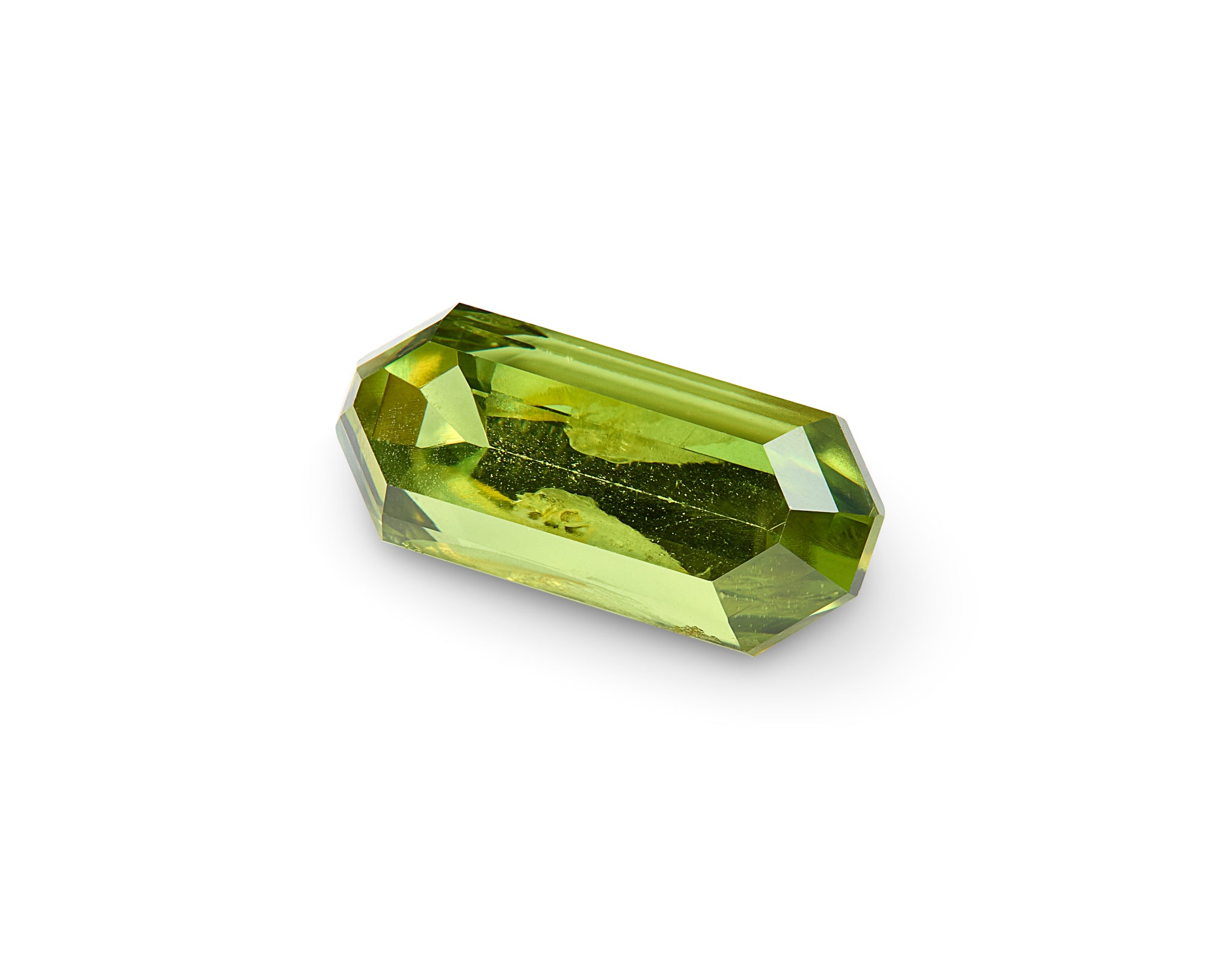 1.50ct Lime Green Sapphire Fancy Octagon Cut Australia Origin