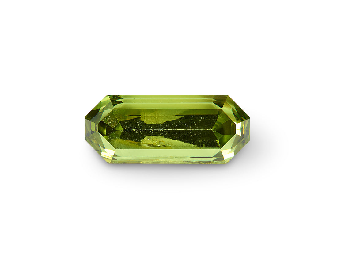 1.50ct Lime Green Sapphire Fancy Octagon Cut Australia Origin