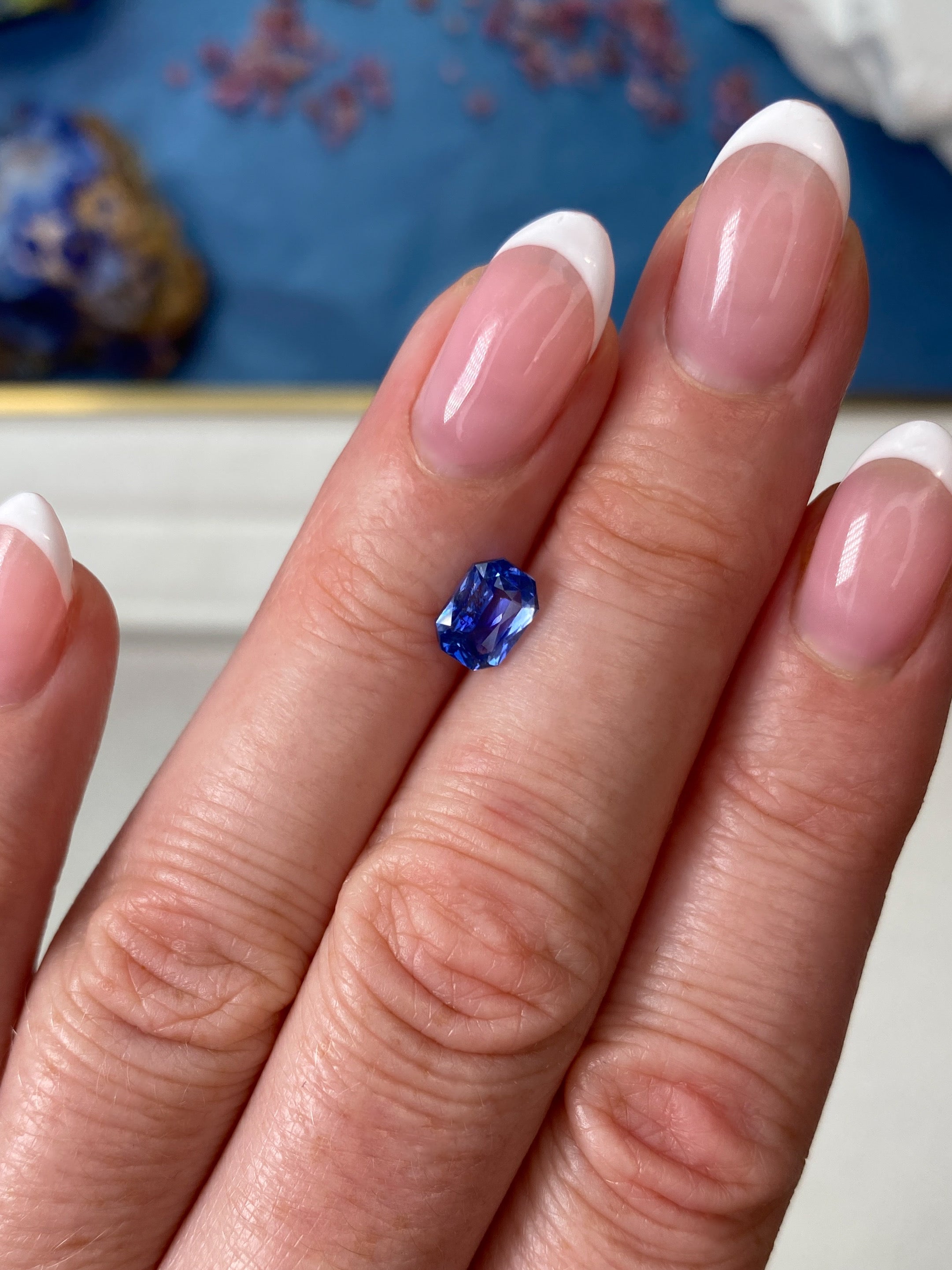 1.51ct Blue Sapphire Radiant Cut