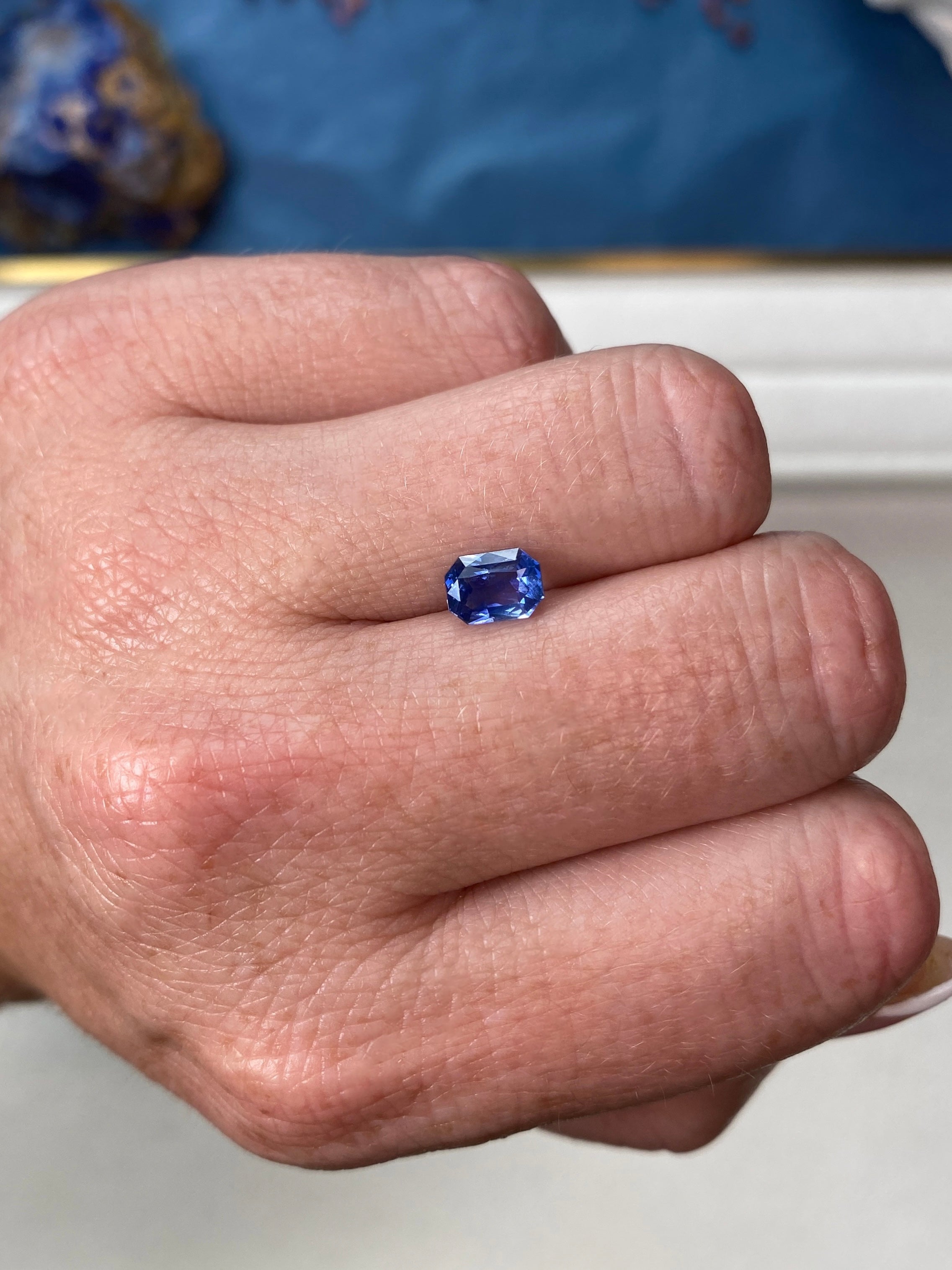 1.51ct Blue Sapphire Radiant Cut