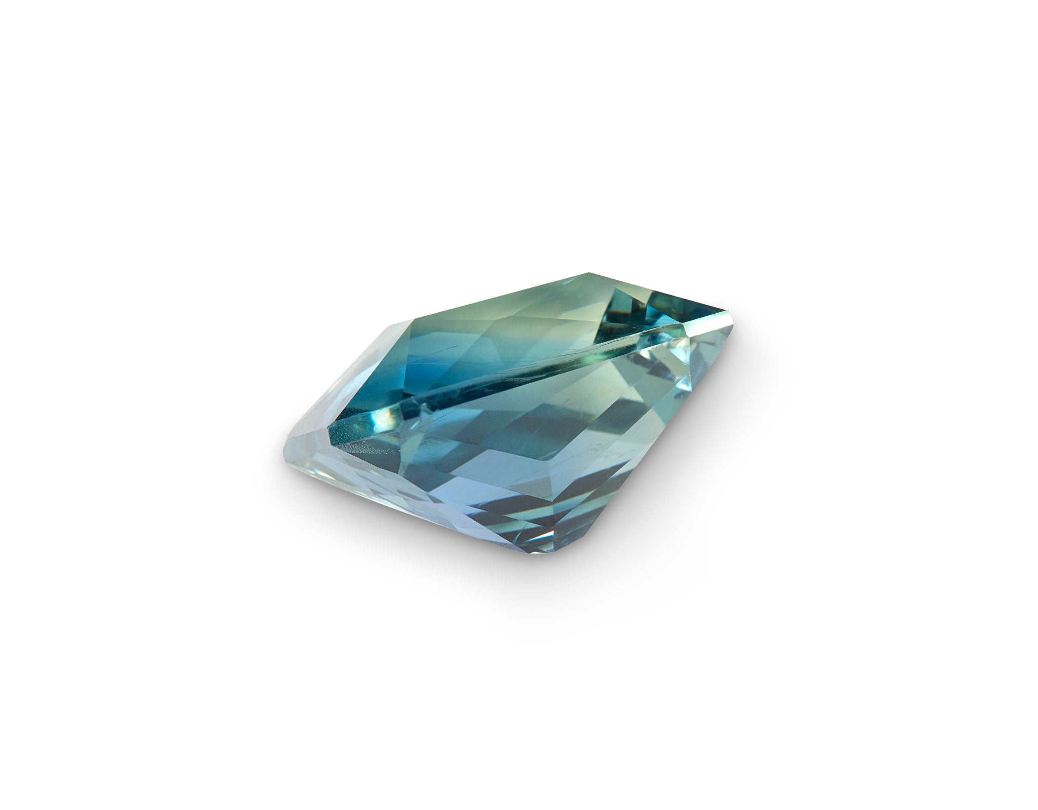 1.55ct Greenish-Blue Sapphire Radiant Cut
