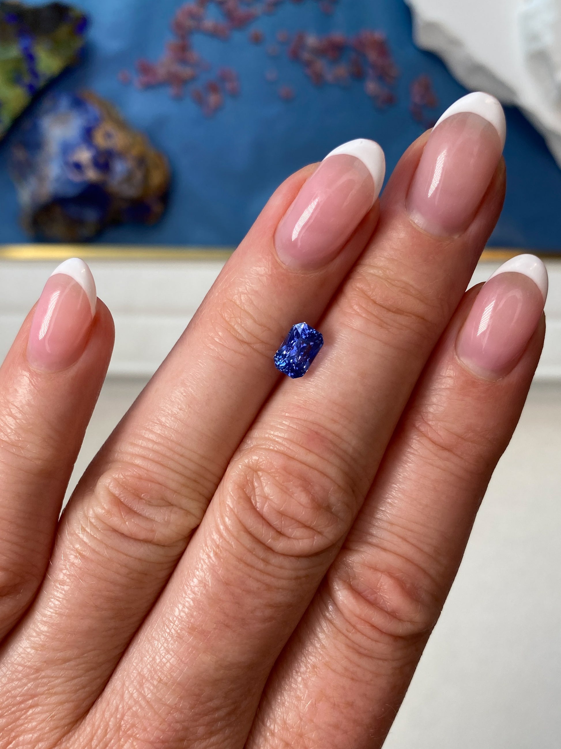 1.59ct Blue Sapphire Radiant Cut