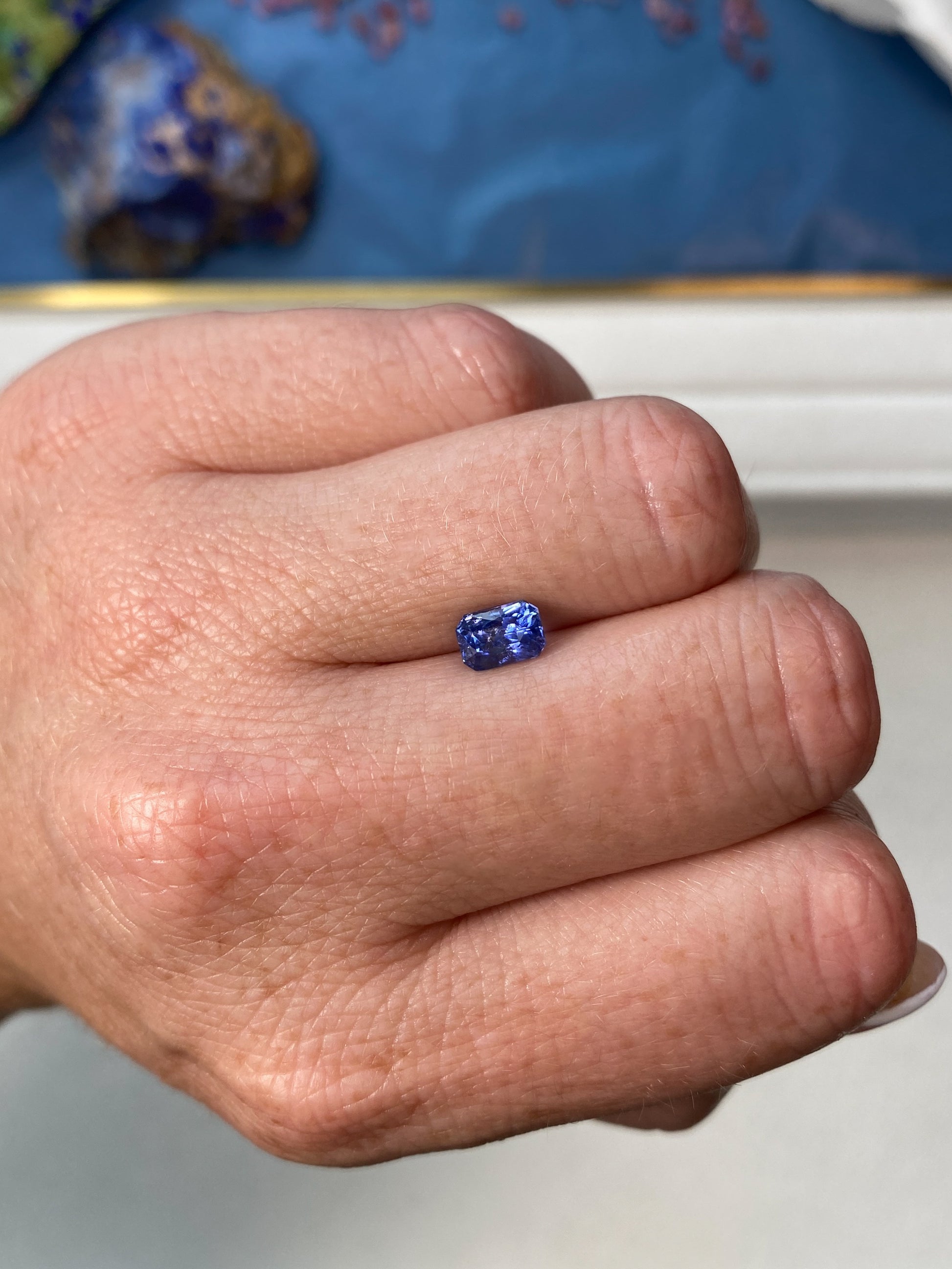 1.59ct Blue Sapphire Radiant Cut