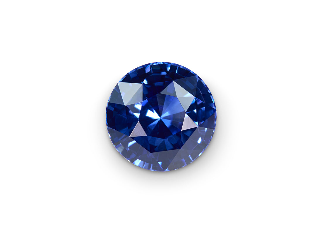 1.67ct Cornflower Blue Ceylon Sapphire Round Brilliant Cut