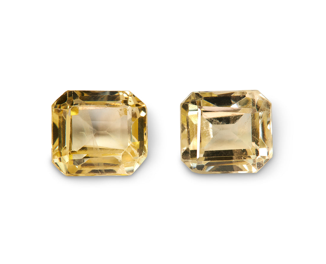 1.76ct Yellow Sapphire Pair - The Sapphire Merchant