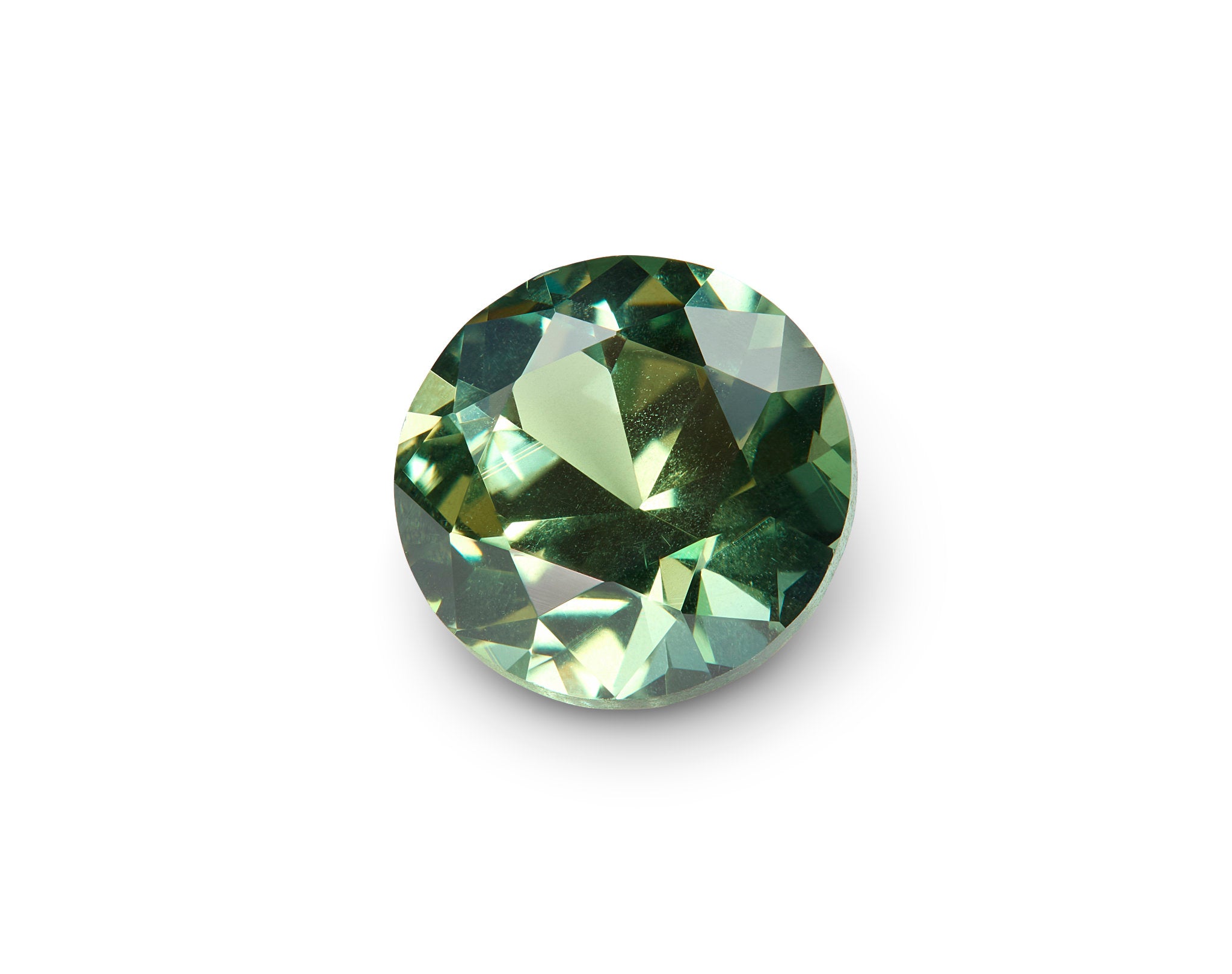1.76ct Green Sapphire Round Cut Australia Origin