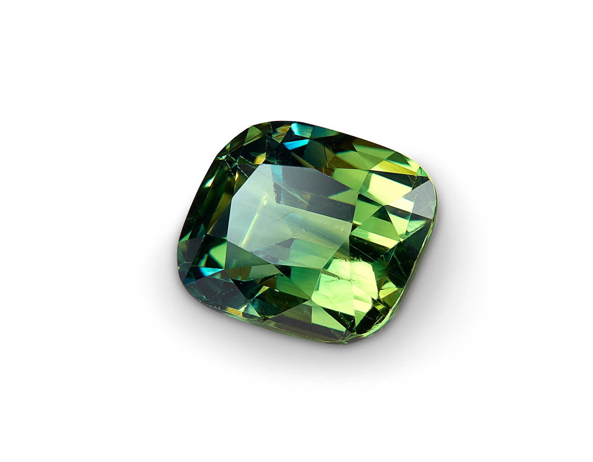 1.78ct Green Sapphire Cushion Cut