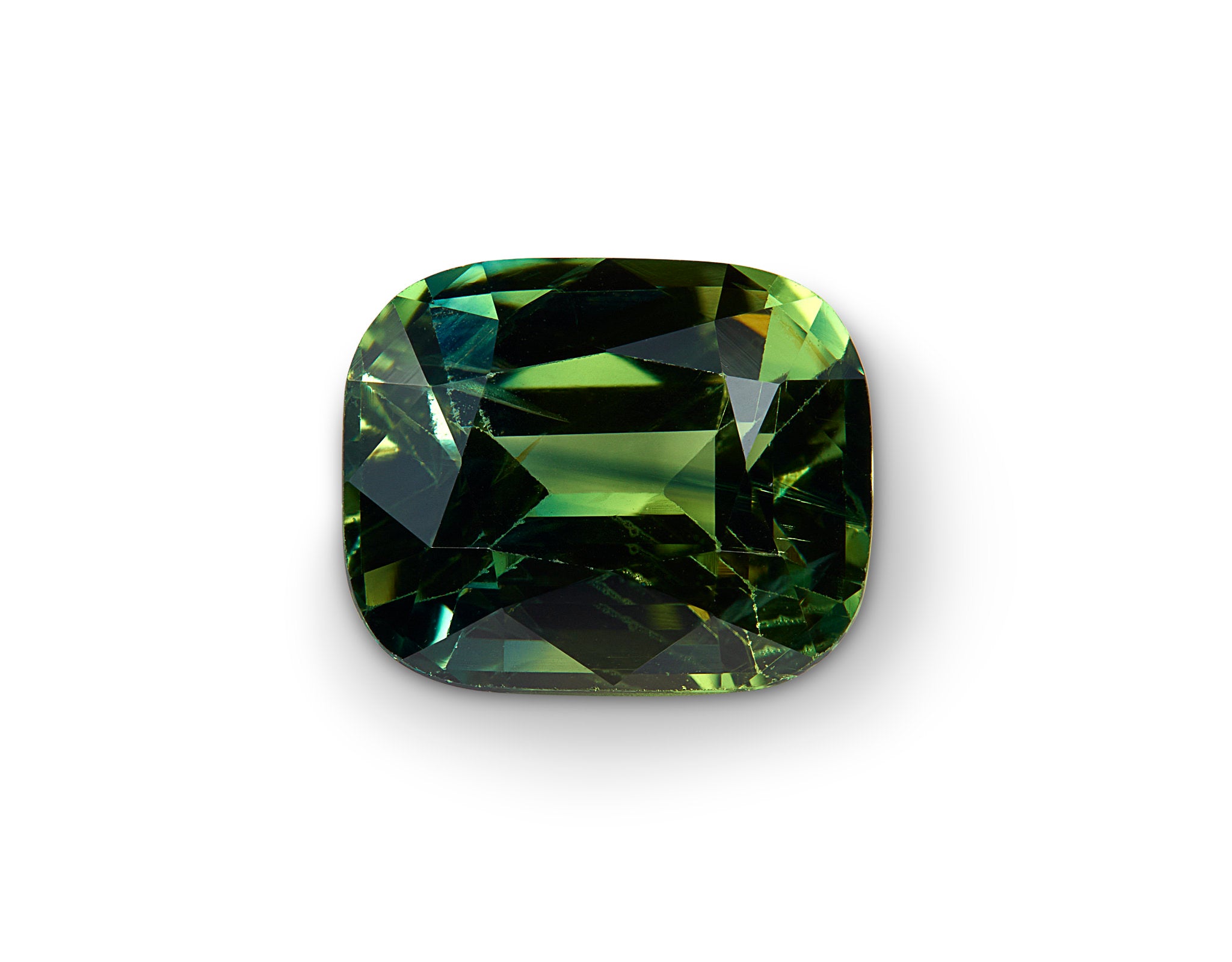 1.79ct Green Sapphire Cushion Cut