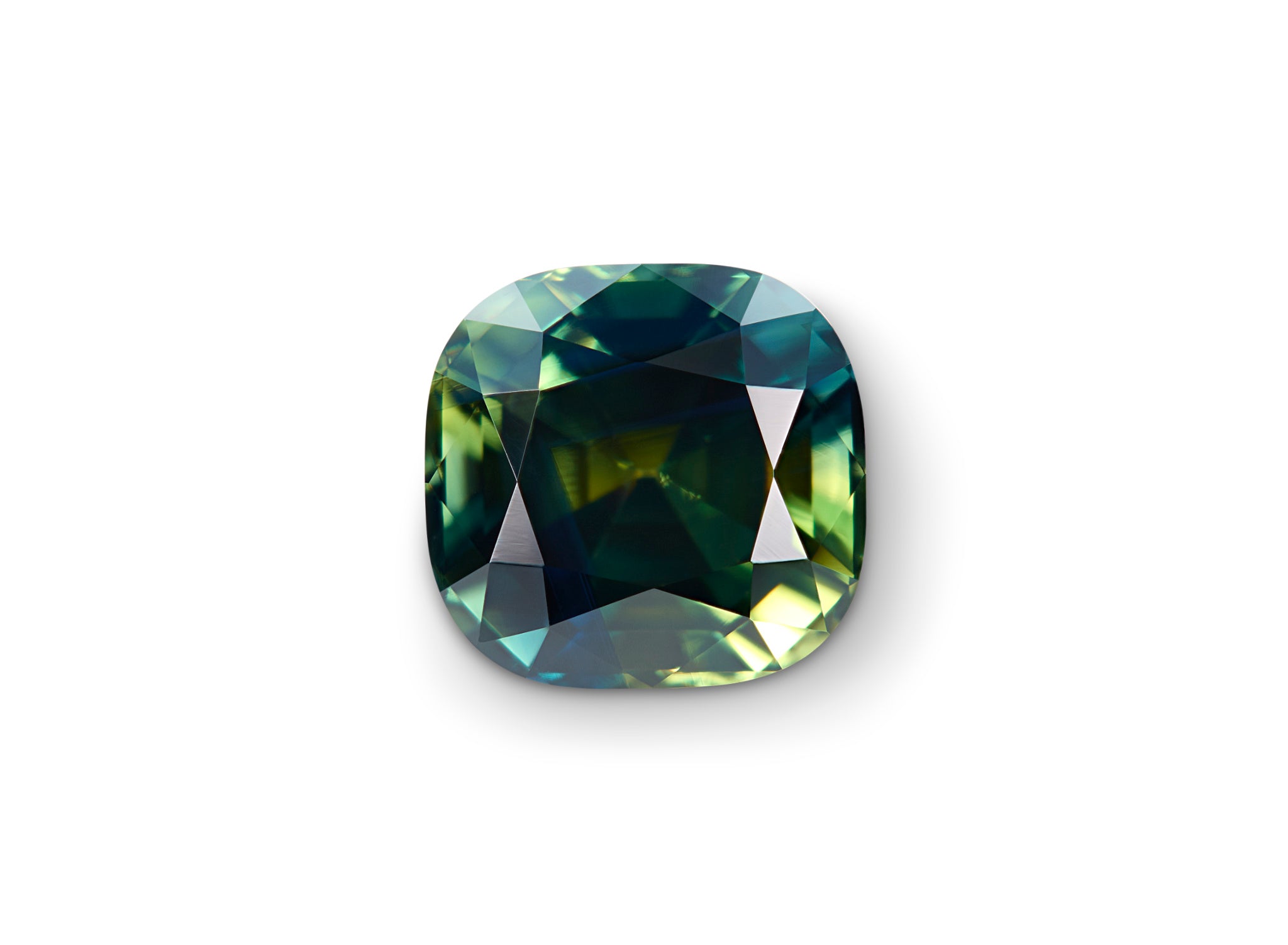 1.80ct Parti Sapphire Cushion Cut Australia Origin No Heat