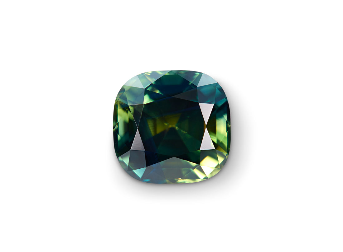 1.80ct Parti Sapphire Cushion Cut Australia Origin No Heat