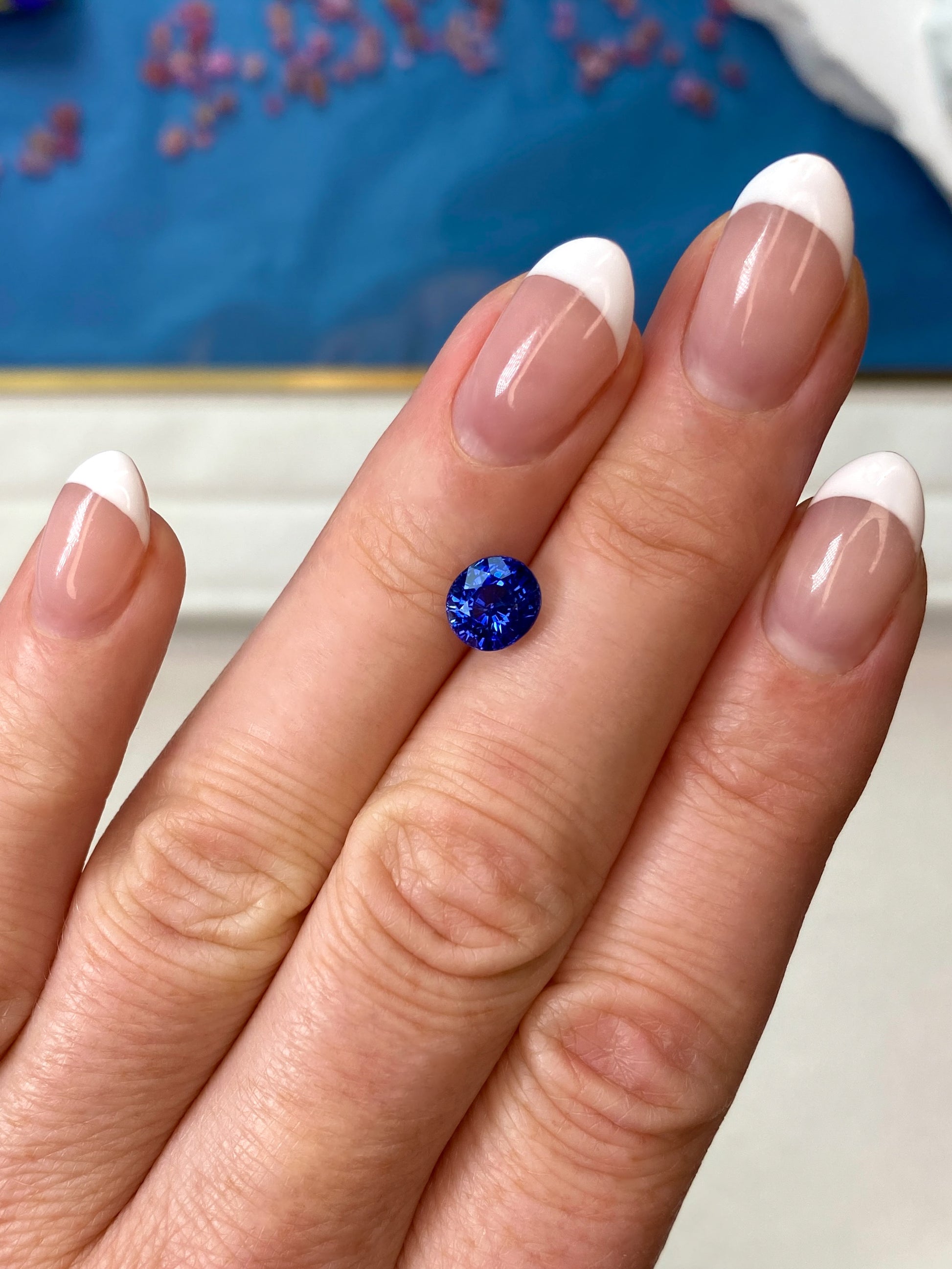 1.84ct Vivid Blue Sapphire Oval Cut