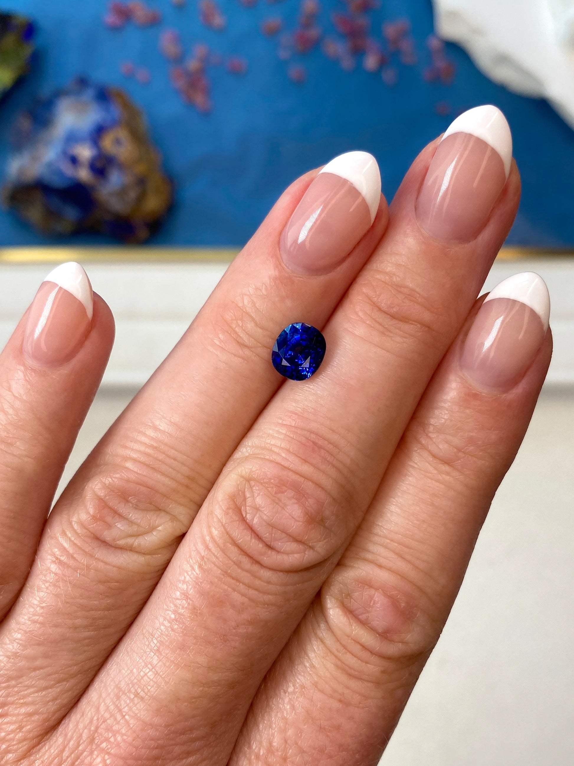 1.87ct Royal Blue Sapphire Oval Cut