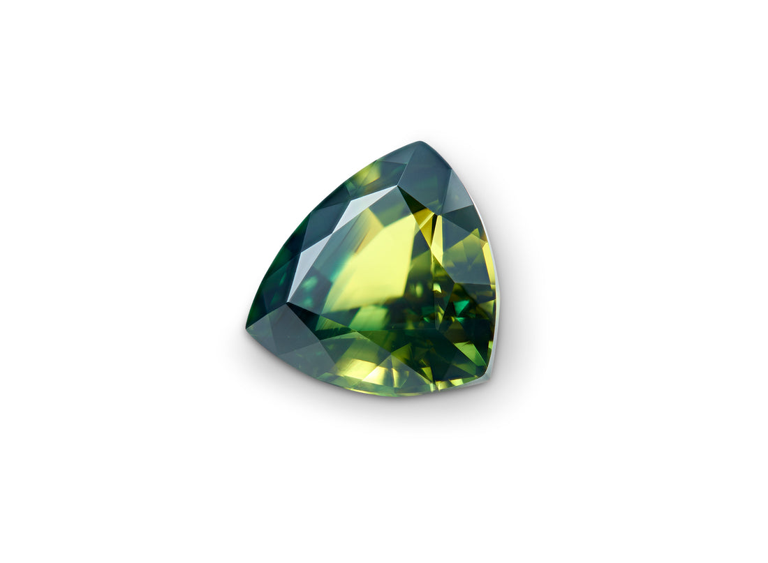 1.97ct Parti Sapphire Trillion Cut Australia Origin Unheated