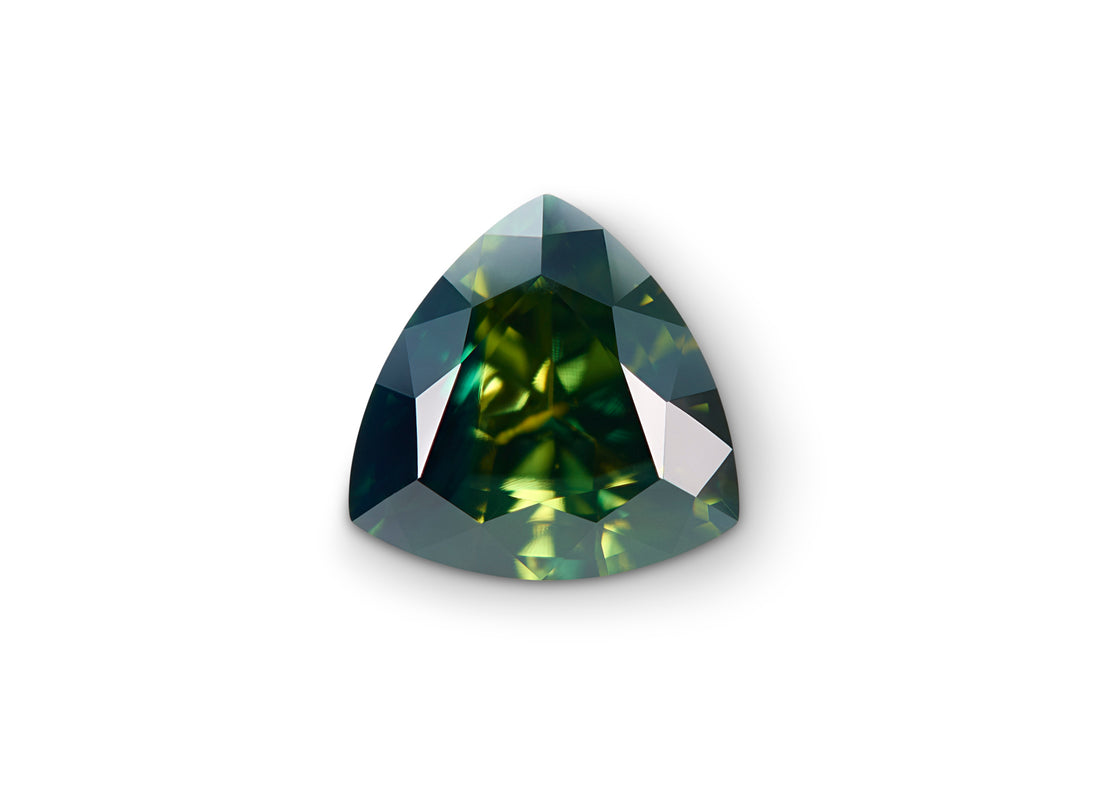 1.97ct Parti Sapphire Trillion Cut Australia Origin Unheated