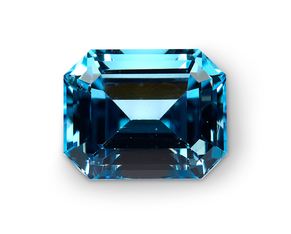 Swiss blue topaz exceptional color