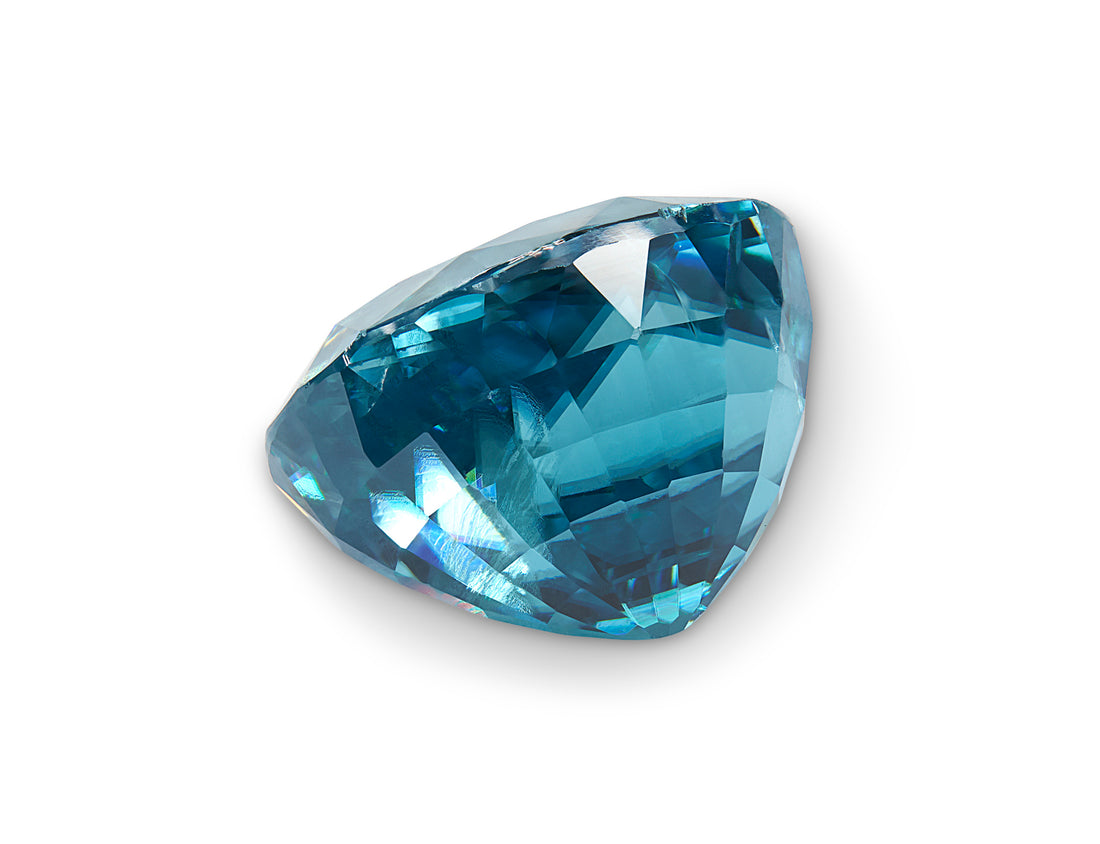 12.79ct Cambodian Blue Zircon - The Sapphire Merchant