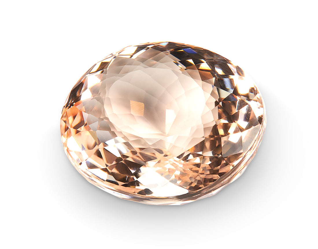13.67ct Peach Tourmaline Oval Cut