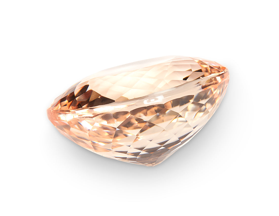 13.67ct Peach Tourmaline Oval Cut