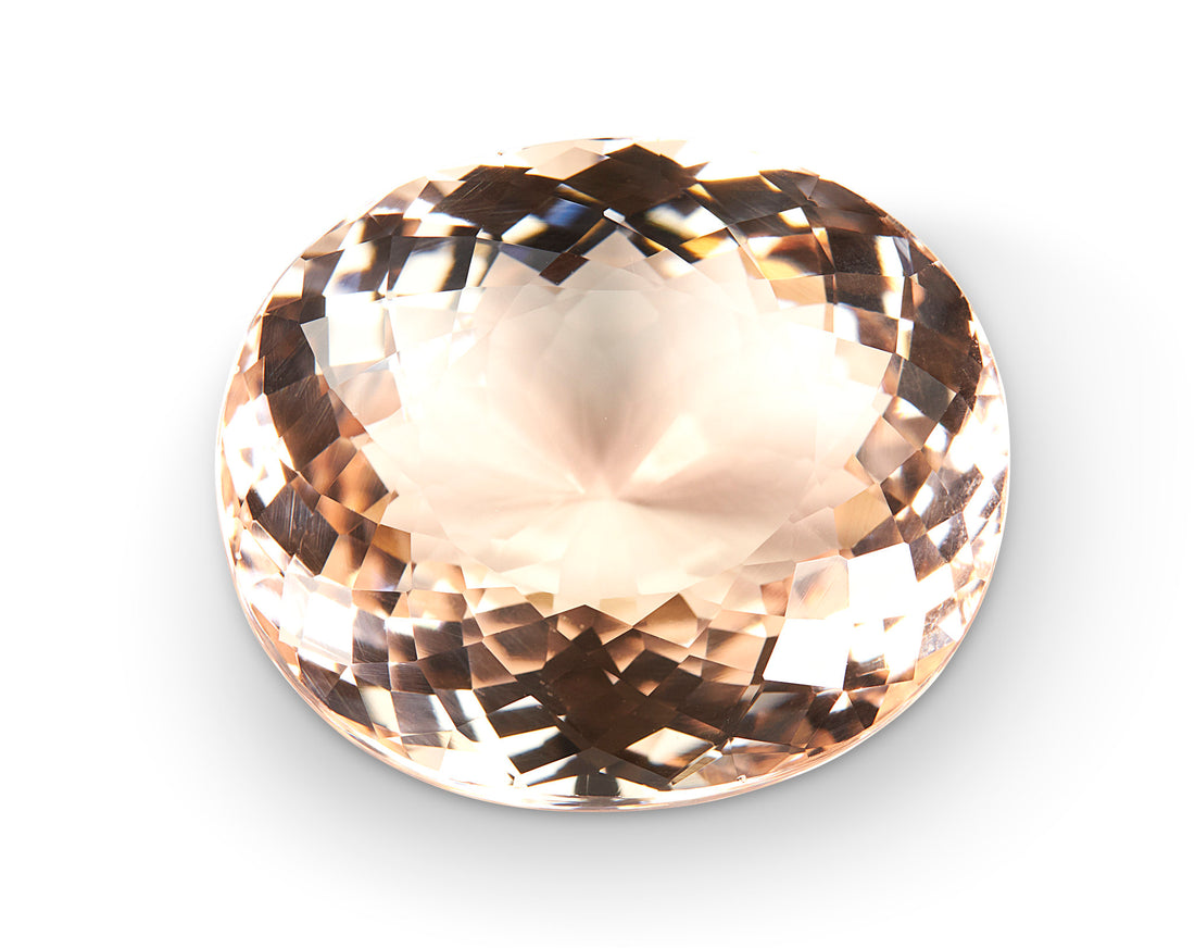 13.67ct Peach Tourmaline Oval Cut