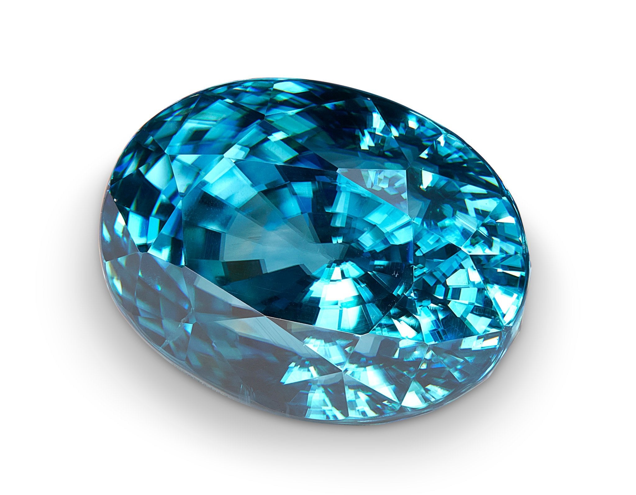 15.00ct Cambodian Blue Zircon - The Sapphire Merchant